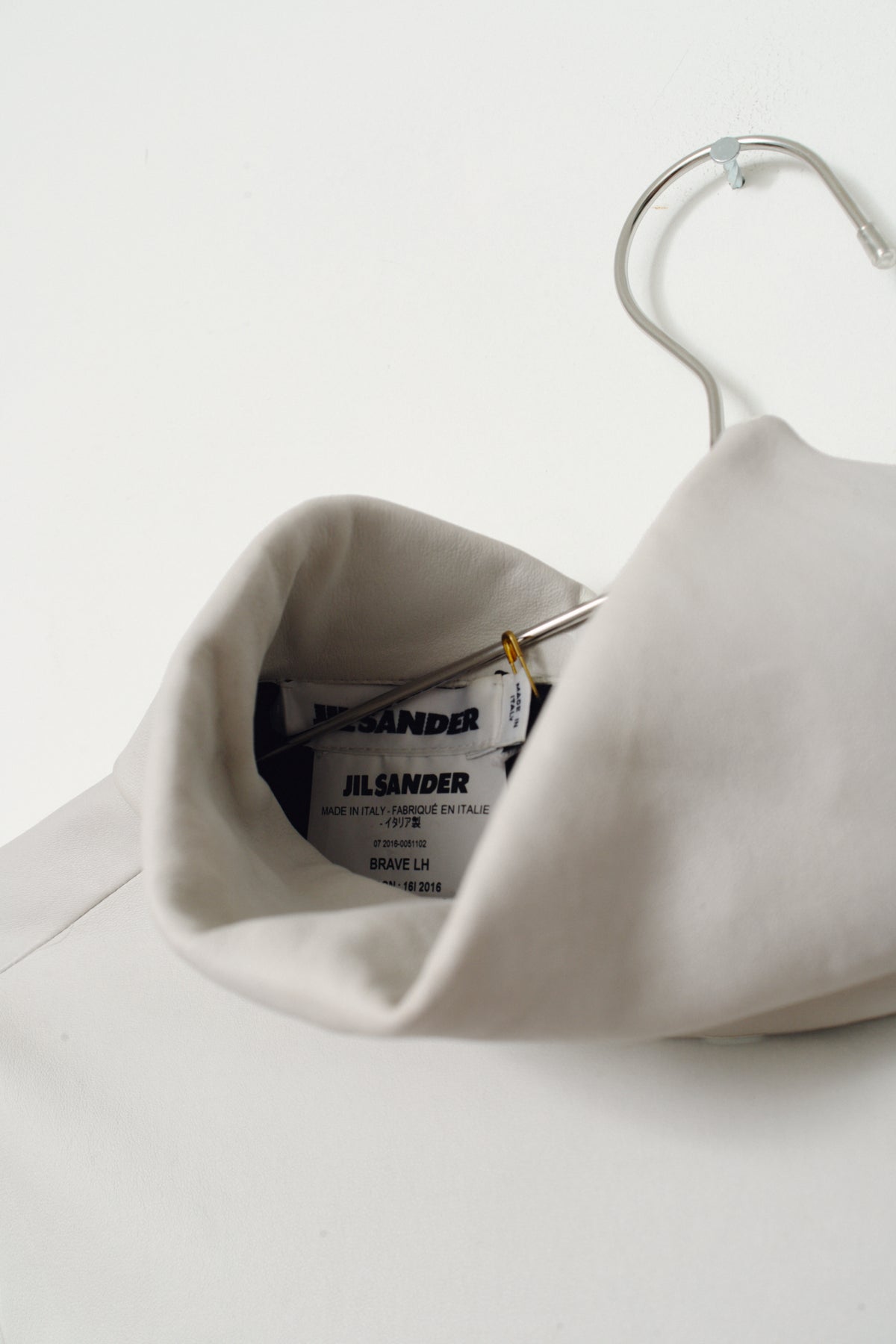 JIL SANDER LEATHER TOP (XS/S)