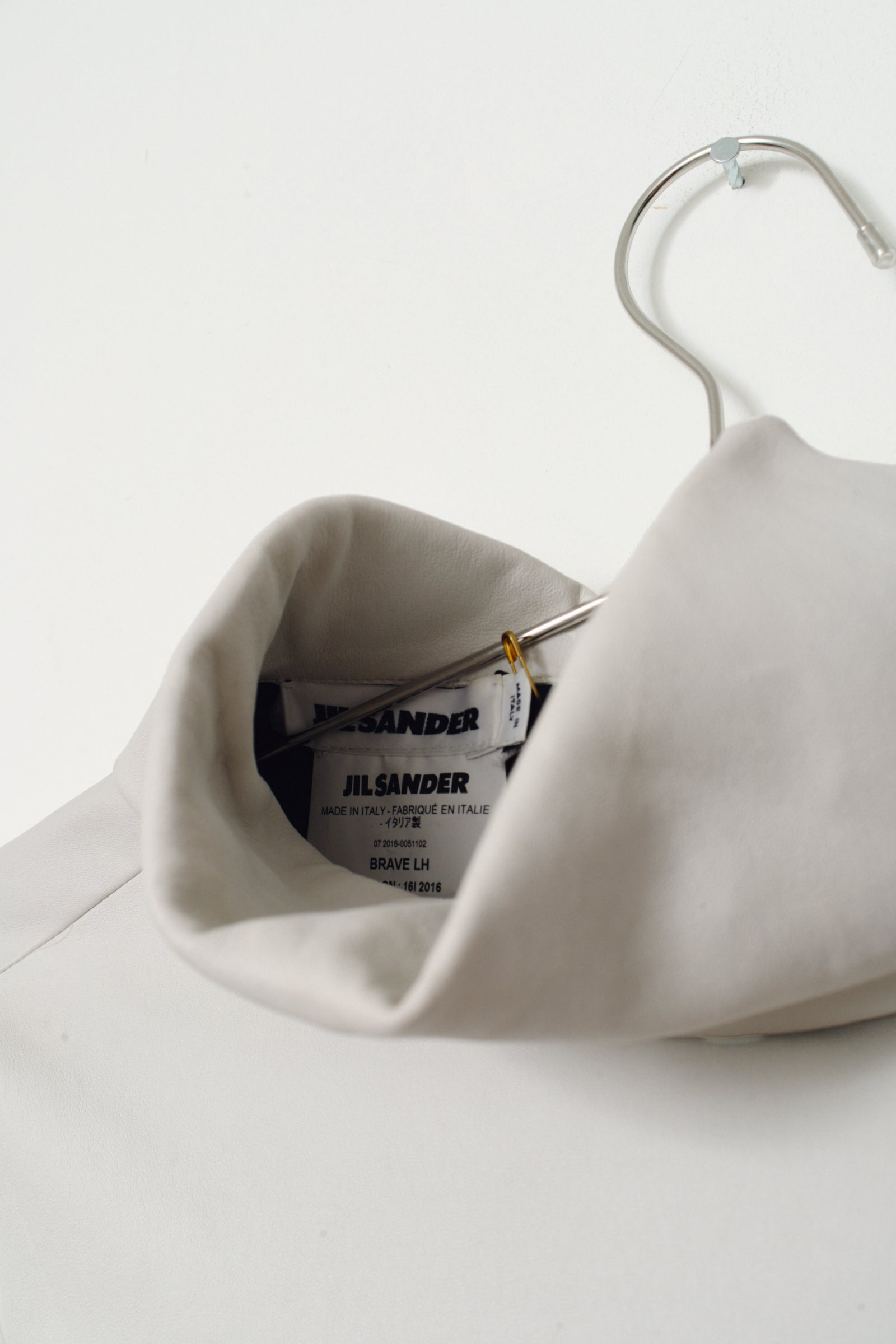 JIL SANDER LEATHER TOP (XS/S)