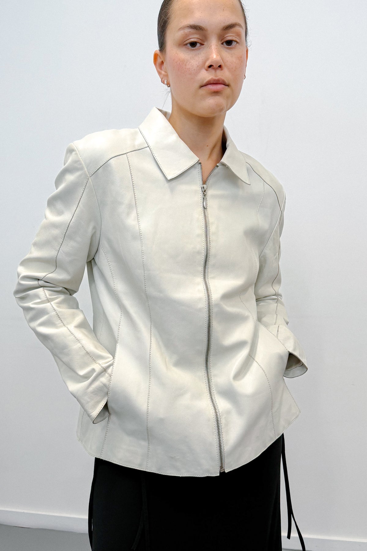 THE RELAXED LEATHER JACKET (M/L) - ENSO Vintage