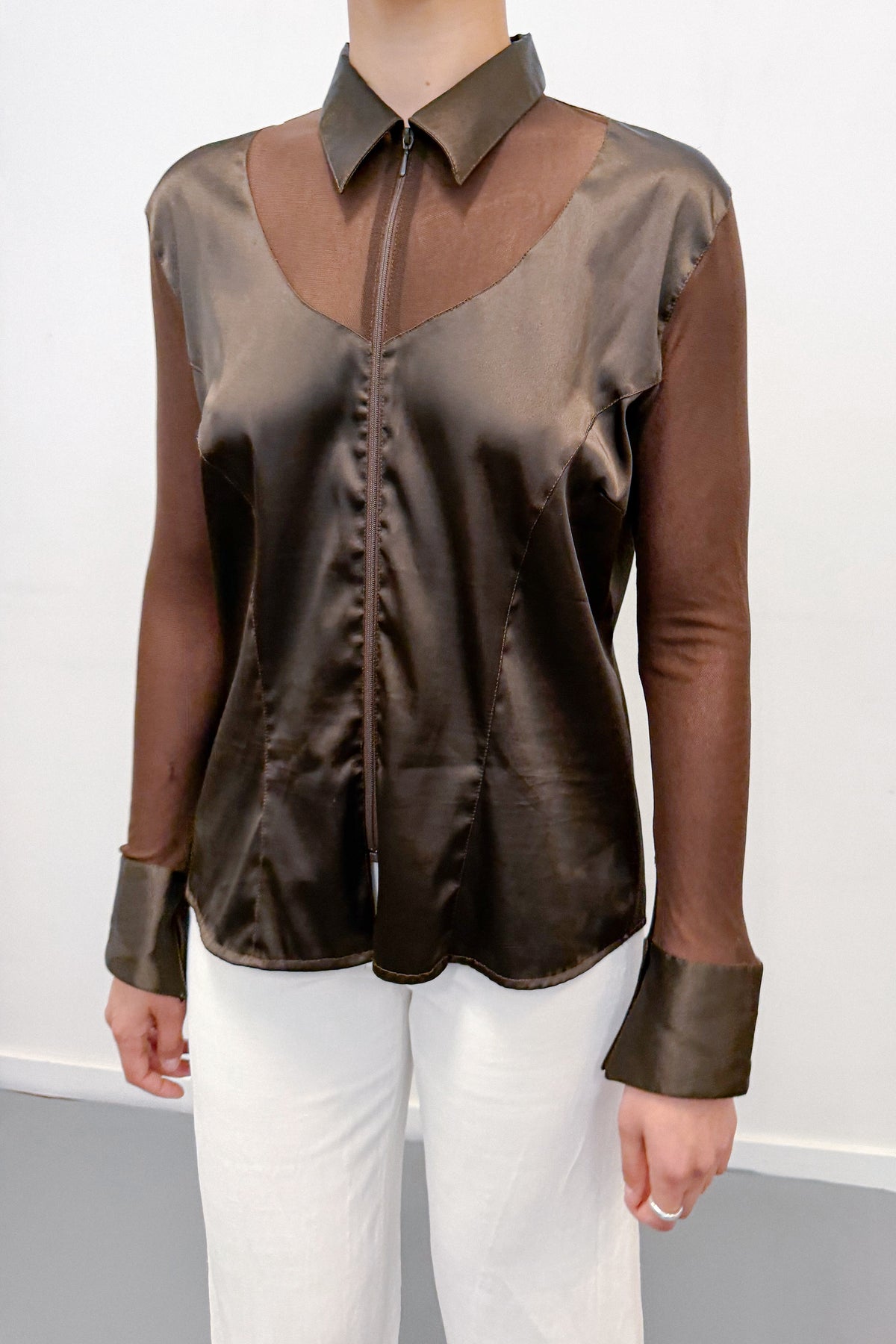THE SEE THROUGH ZIP SHIRT (M/L) - ENSO Vintage
