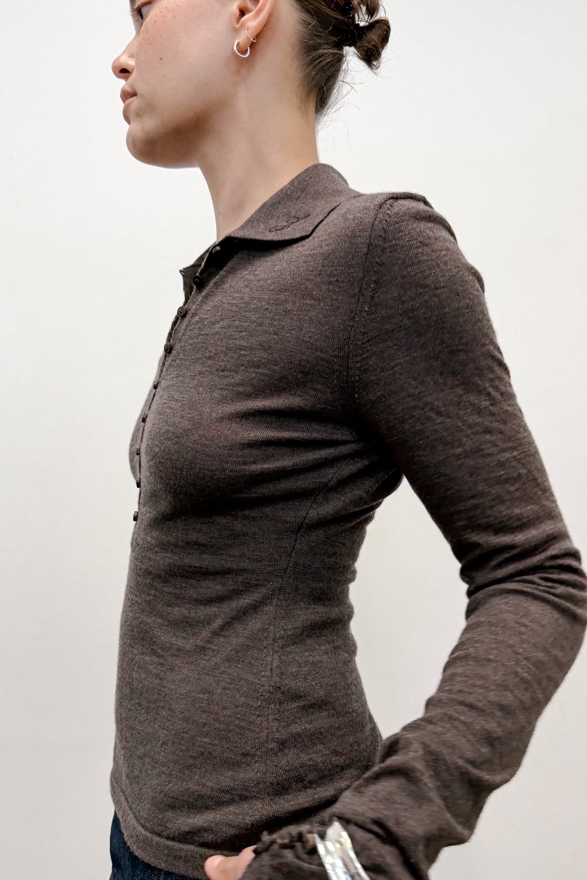 JACQUEMUS BUTTON-BACK KNIT TOP (S/M) - ENSO Vintage