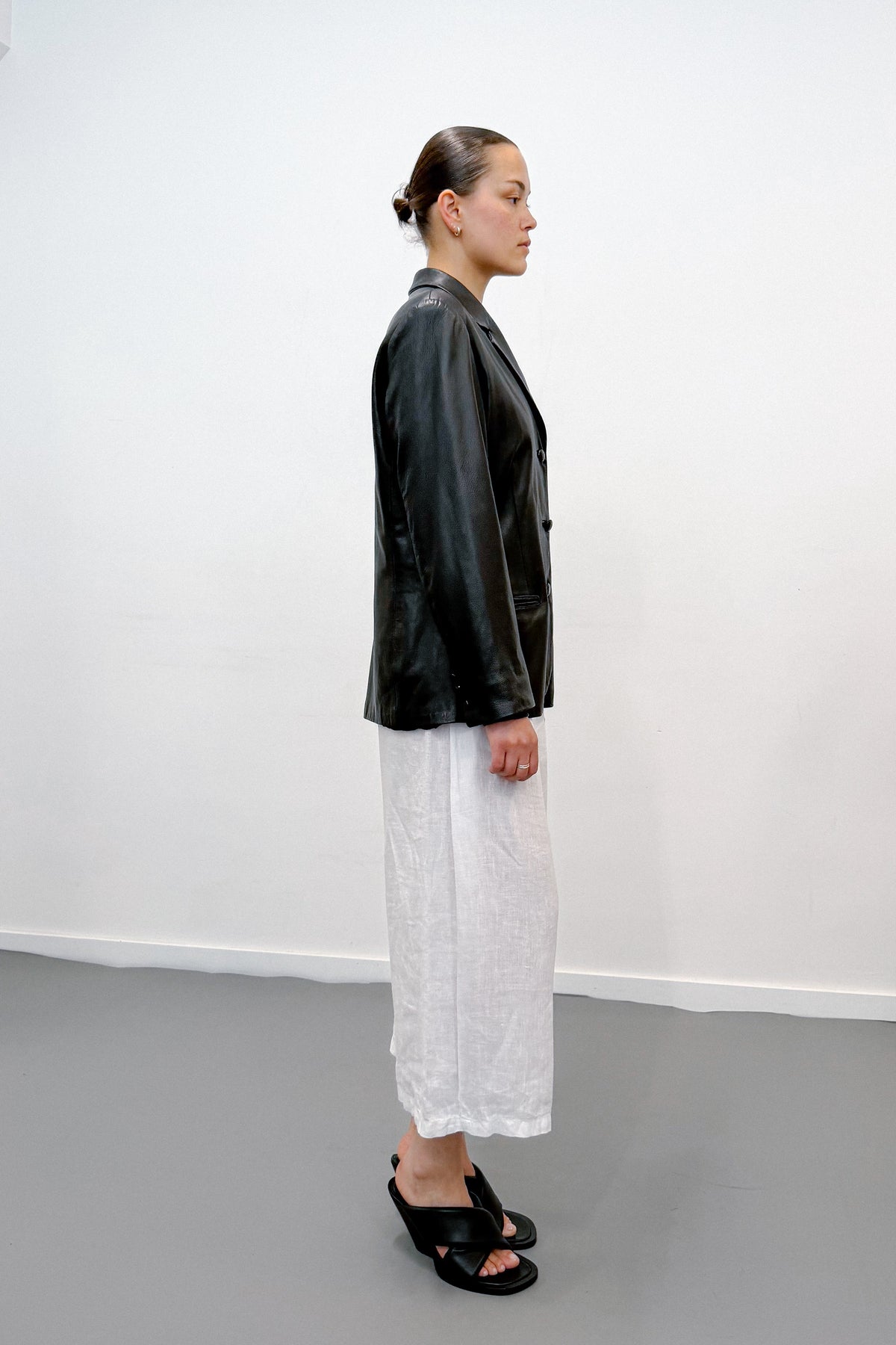 THE RELAXED LEATHER BLAZER (M/L) - ENSO Vintage