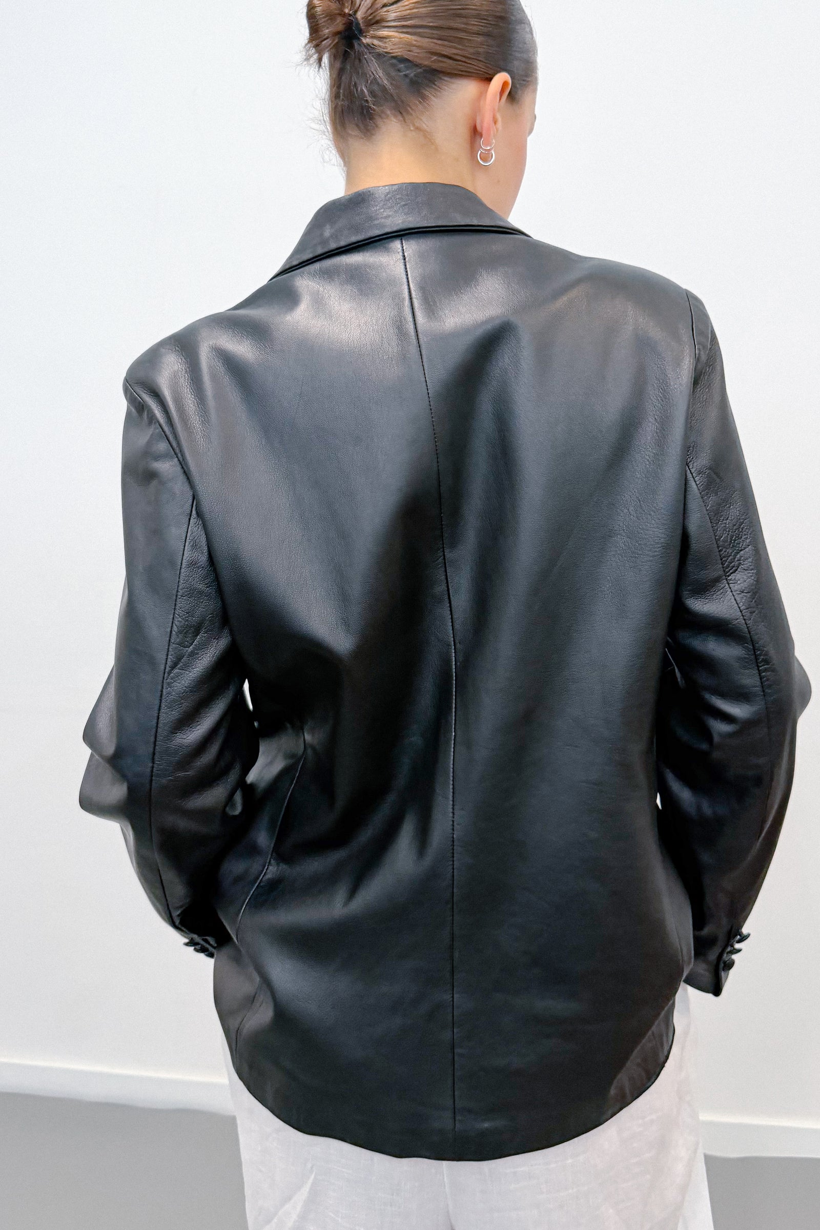 THE RELAXED LEATHER BLAZER (M/L) - ENSO Vintage