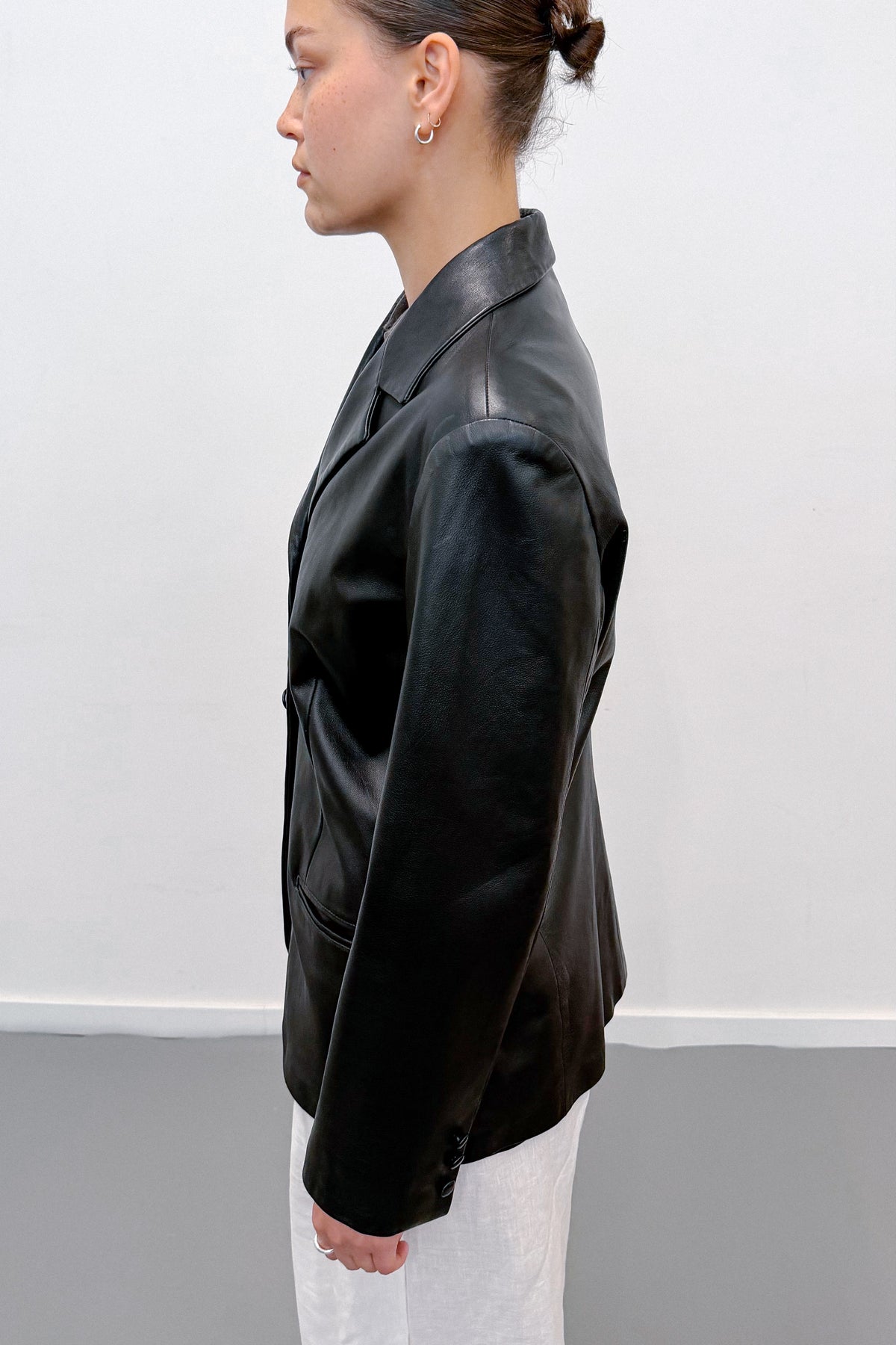 THE RELAXED LEATHER BLAZER (M/L) - ENSO Vintage