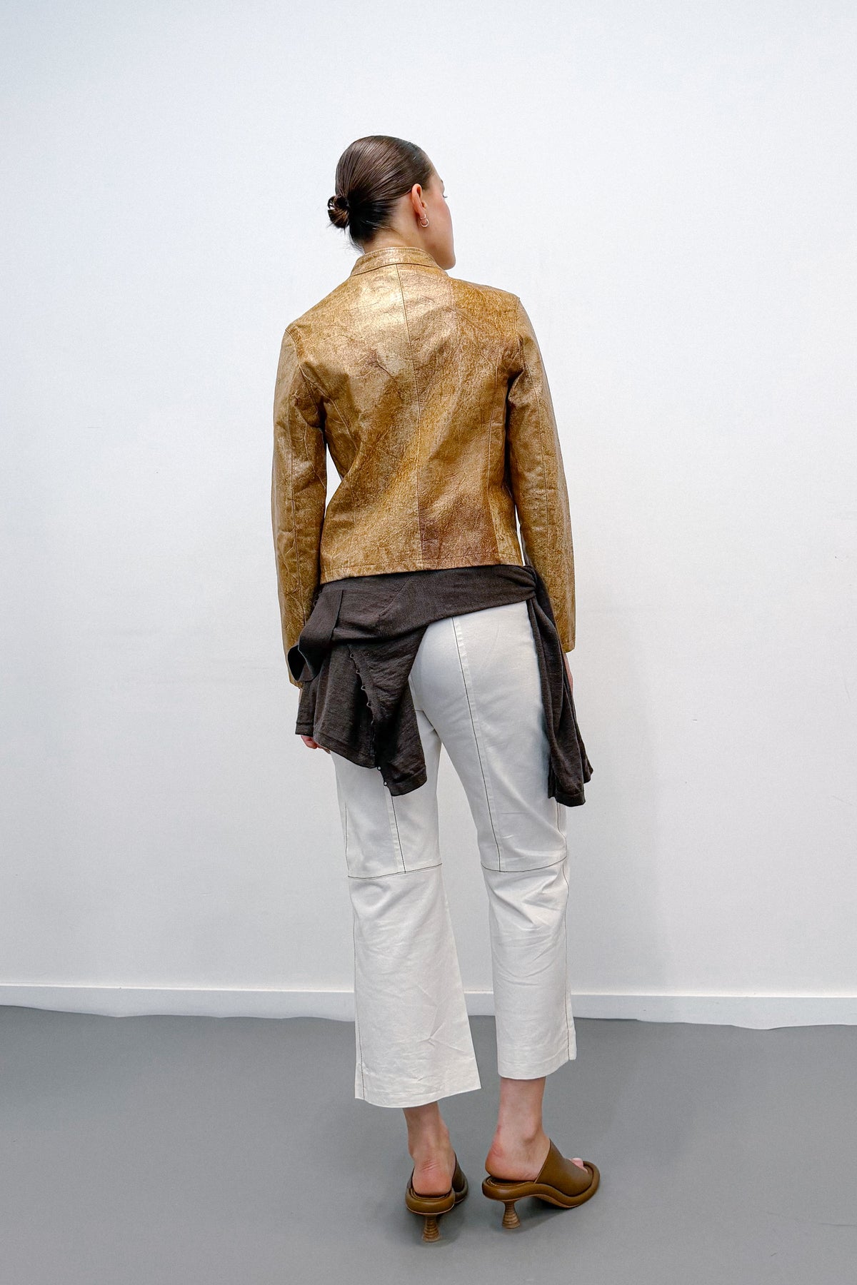 THE DISTRESSED CROP JACKET (S/M) - ENSO Vintage