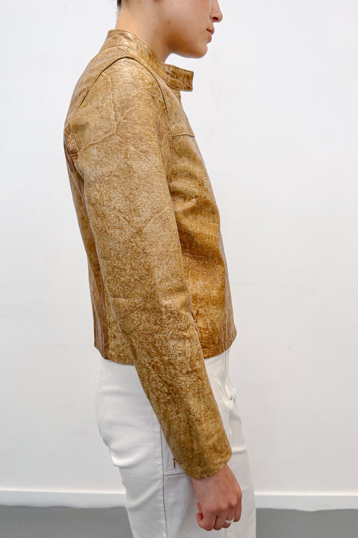 THE DISTRESSED CROP JACKET (S/M) - ENSO Vintage