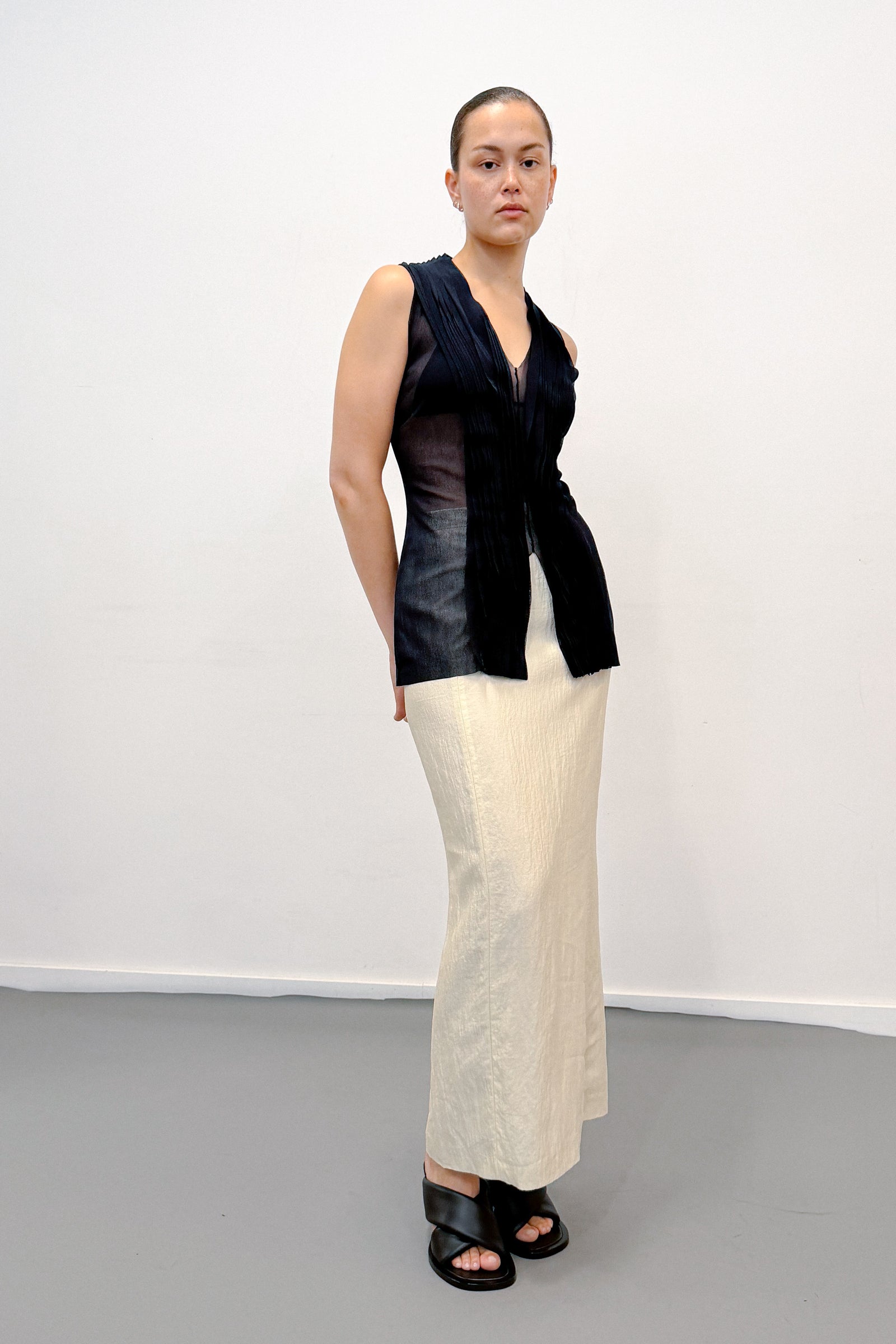 THE MULTI PLEAT TOP (S/M) - ENSO Vintage