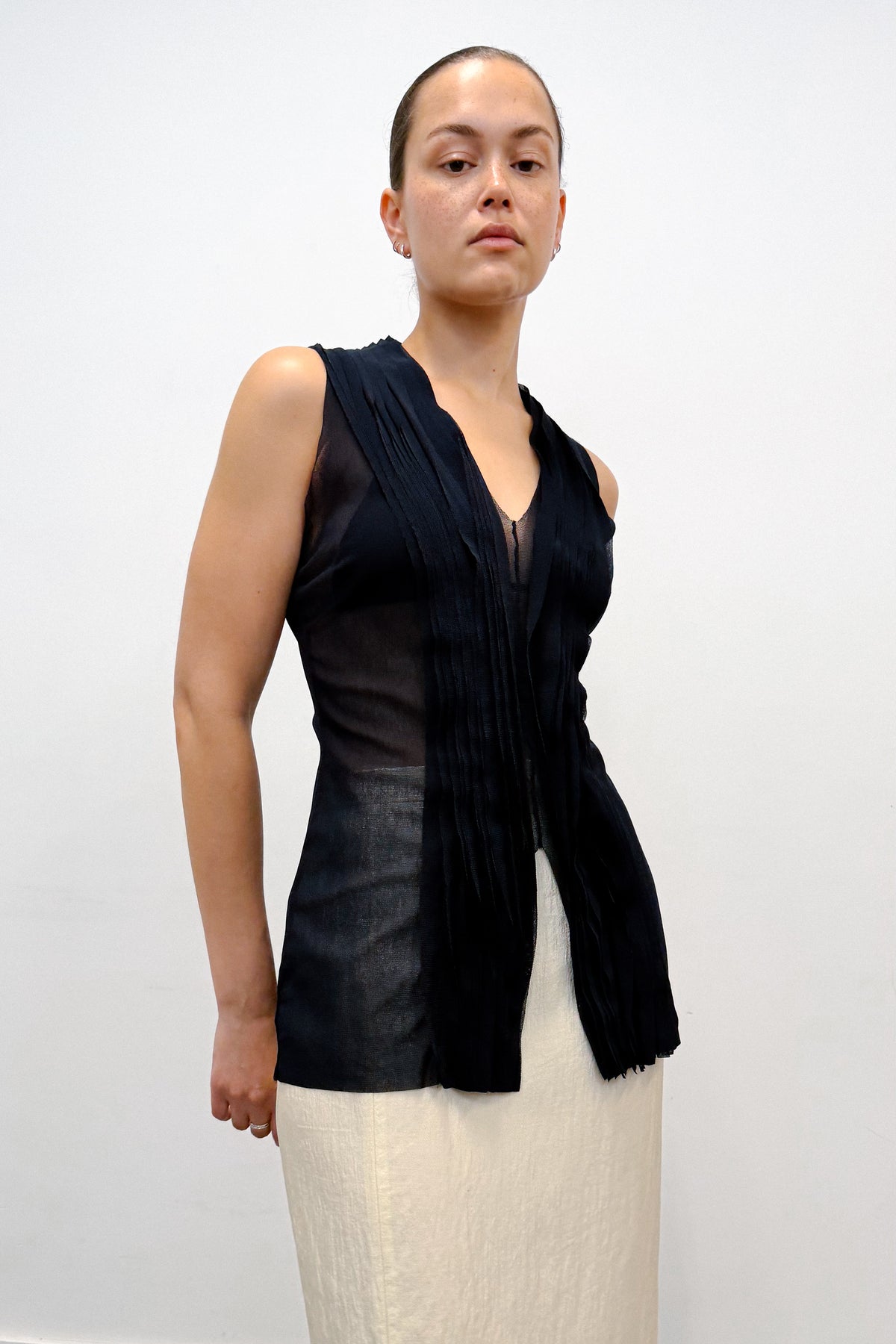 THE MULTI PLEAT TOP (S/M) - ENSO Vintage