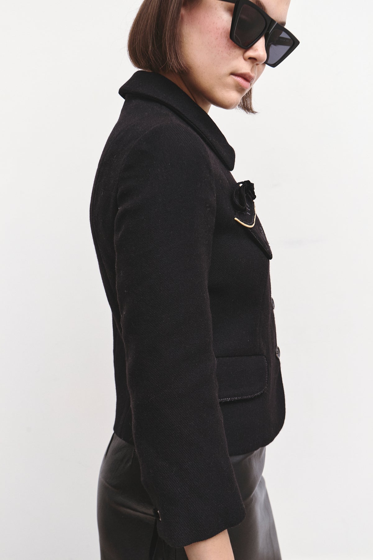 PRADA EMBELLISHED BLAZER (XS/S)