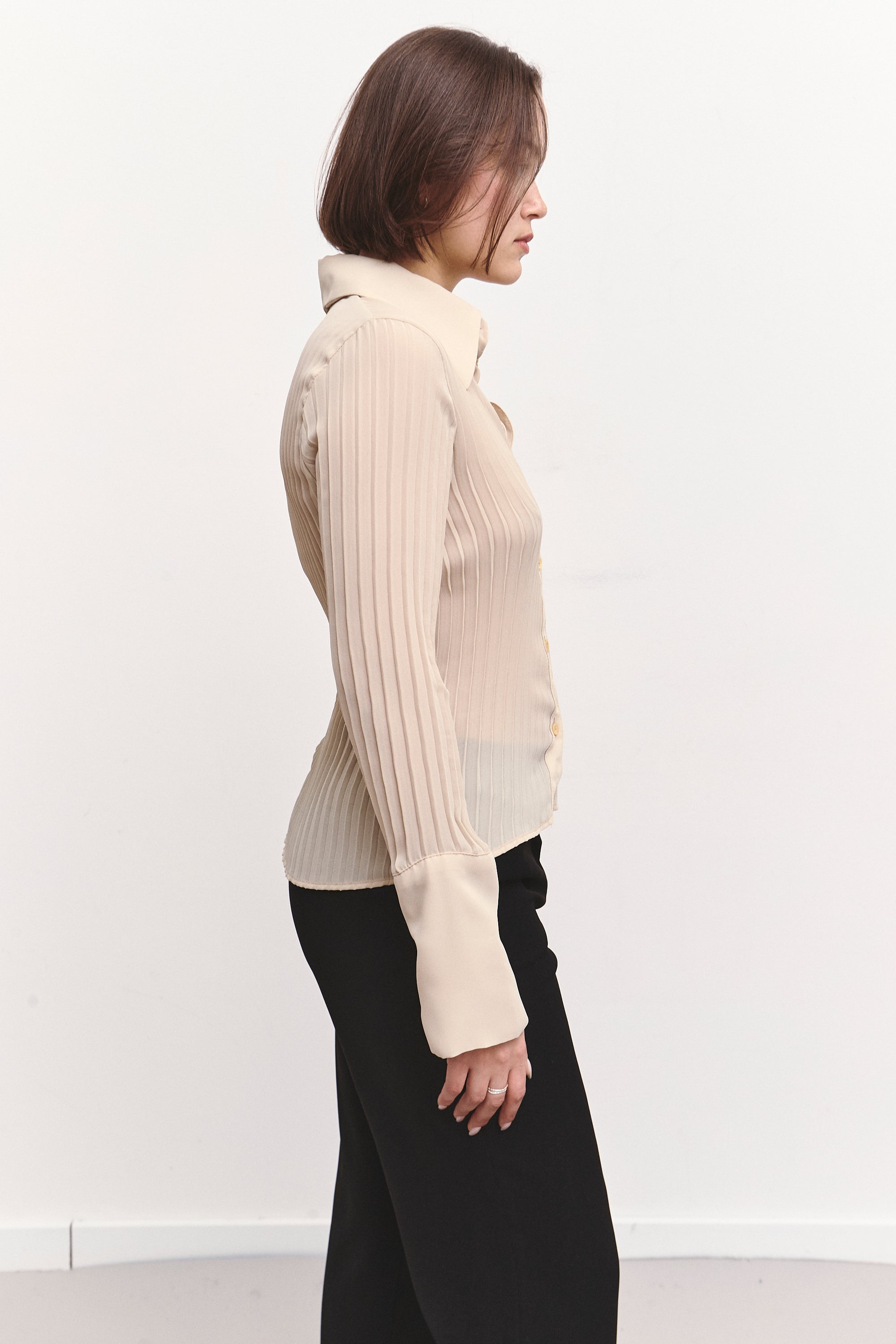THE PLEATED BLOUSE (S/M)