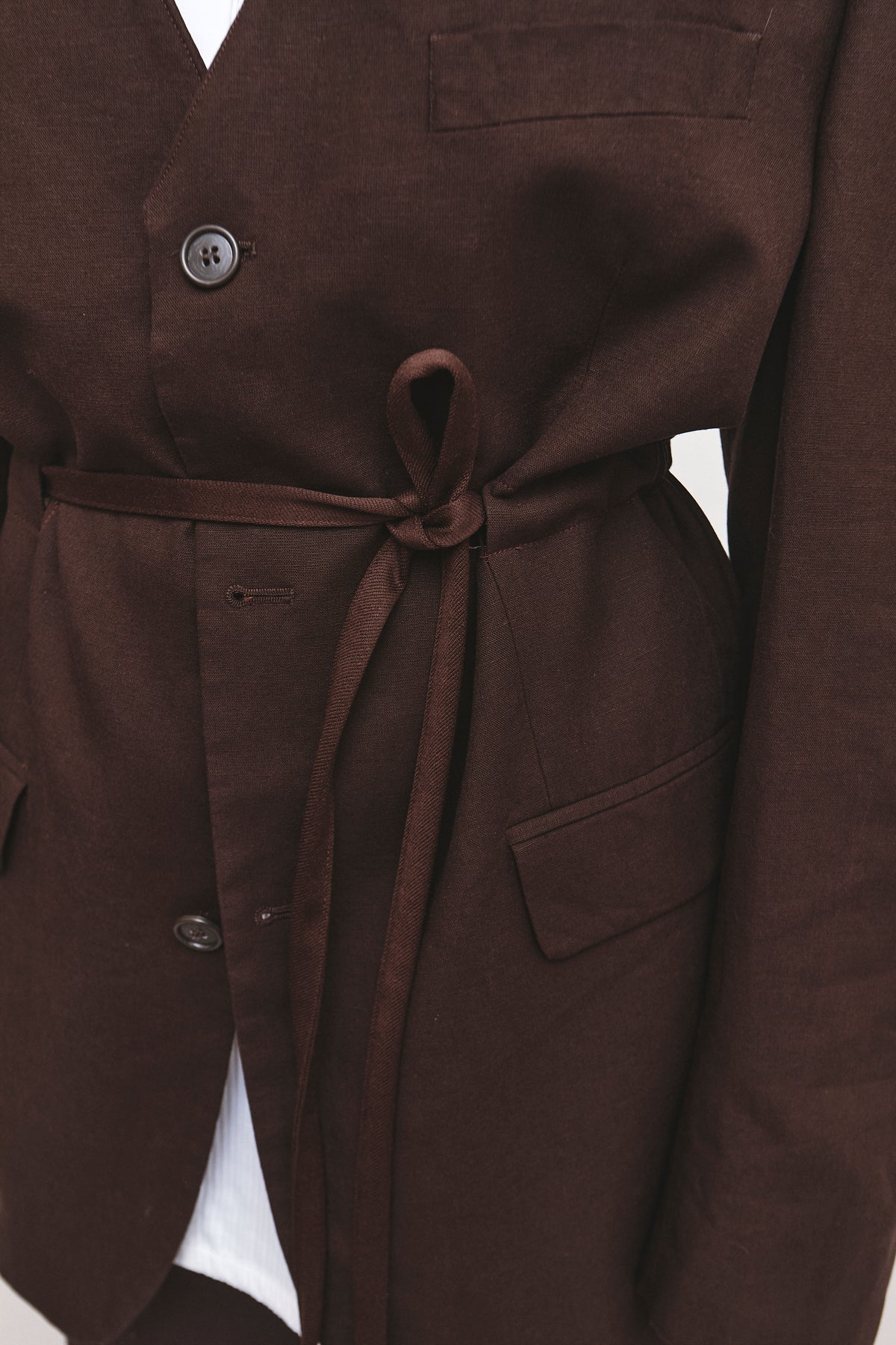 UPCYCLED SMOCK BLAZER BROWN (M/L)