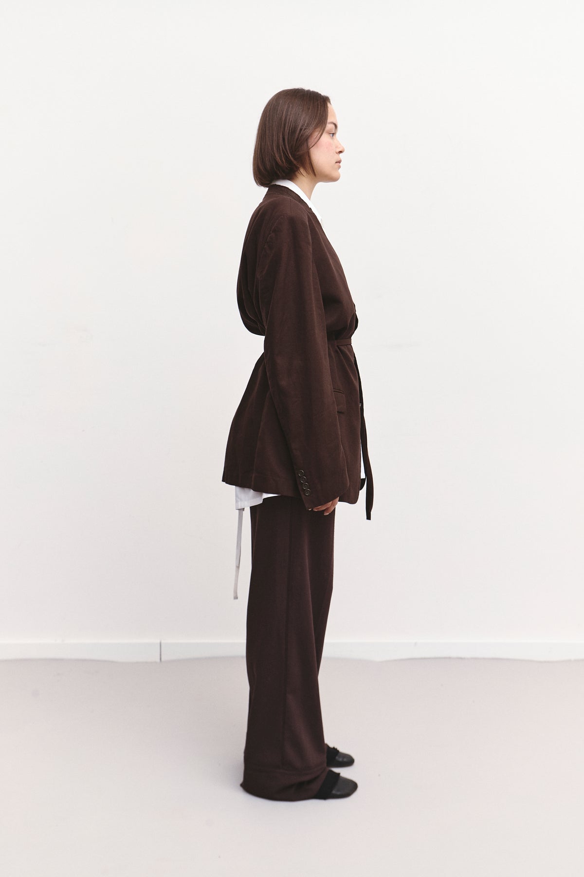 UPCYCLED SMOCK BLAZER BROWN (M/L)