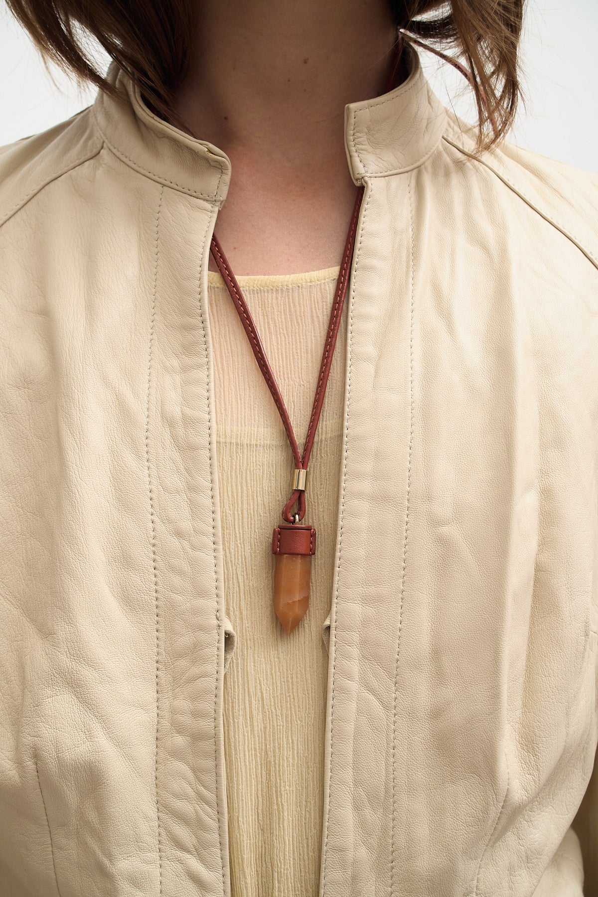 CHLOÉ AVENTURINE PENDANT