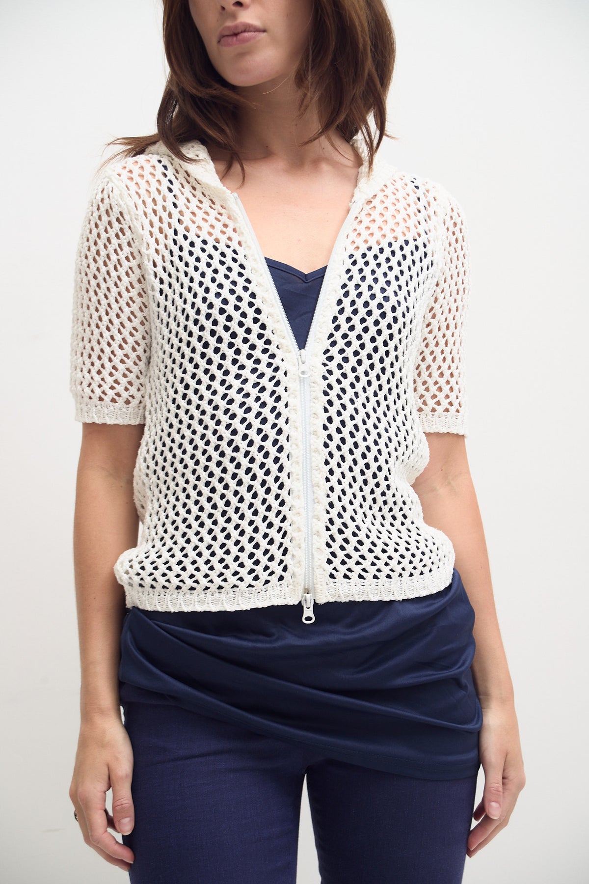 THE CROCHET ZIP HOODIE (S/M)