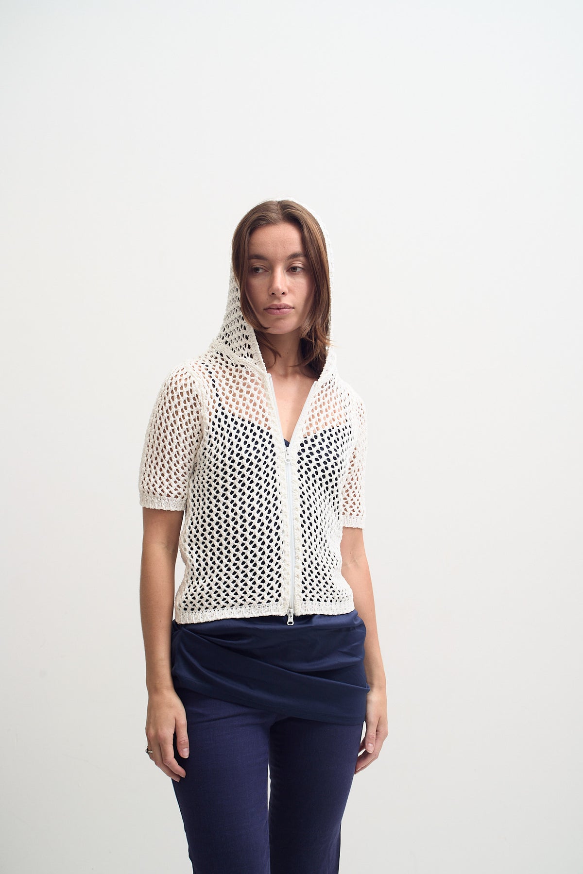 THE CROCHET ZIP HOODIE (S/M)