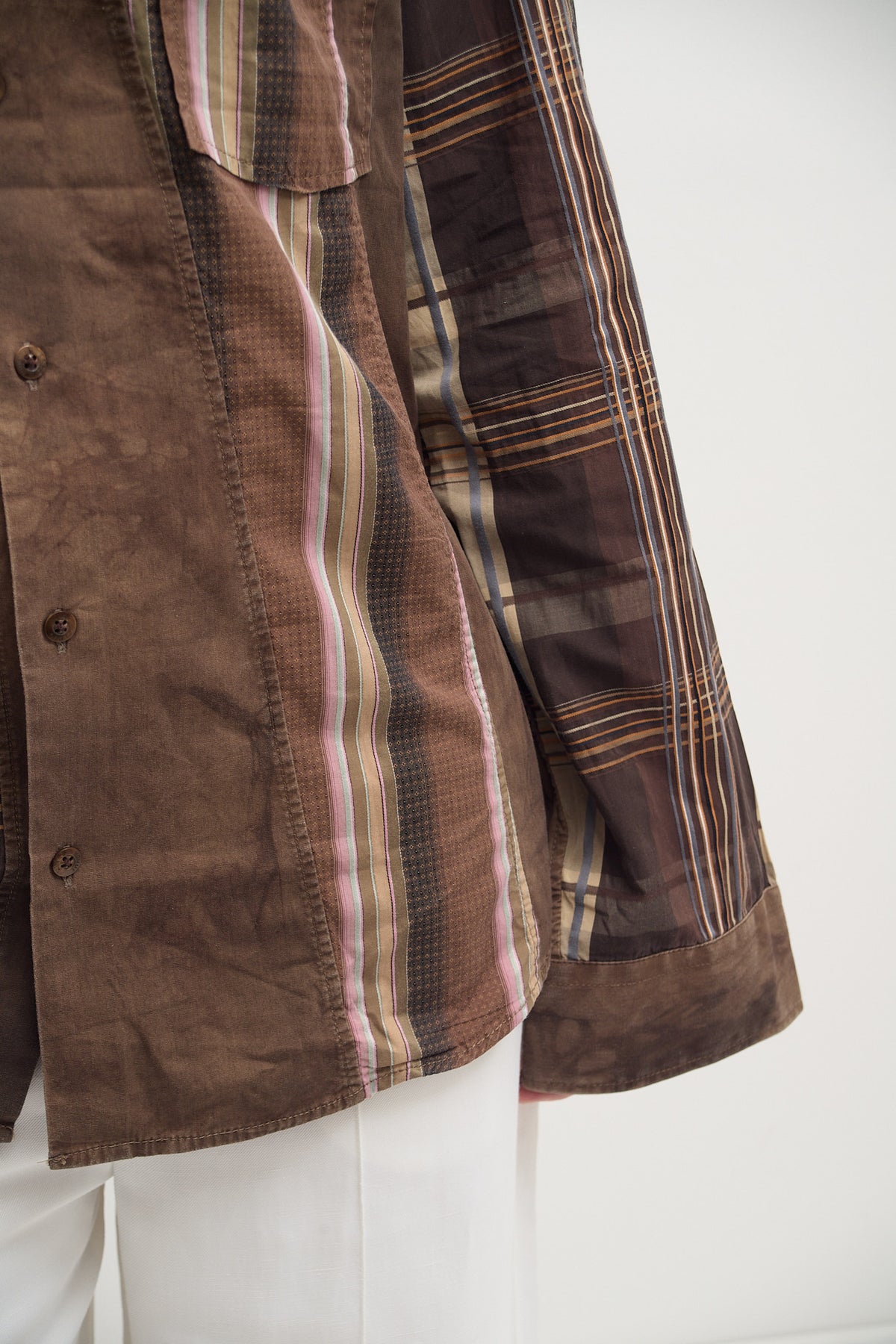 KENZO PATCHWORK SHIRT (M/L)