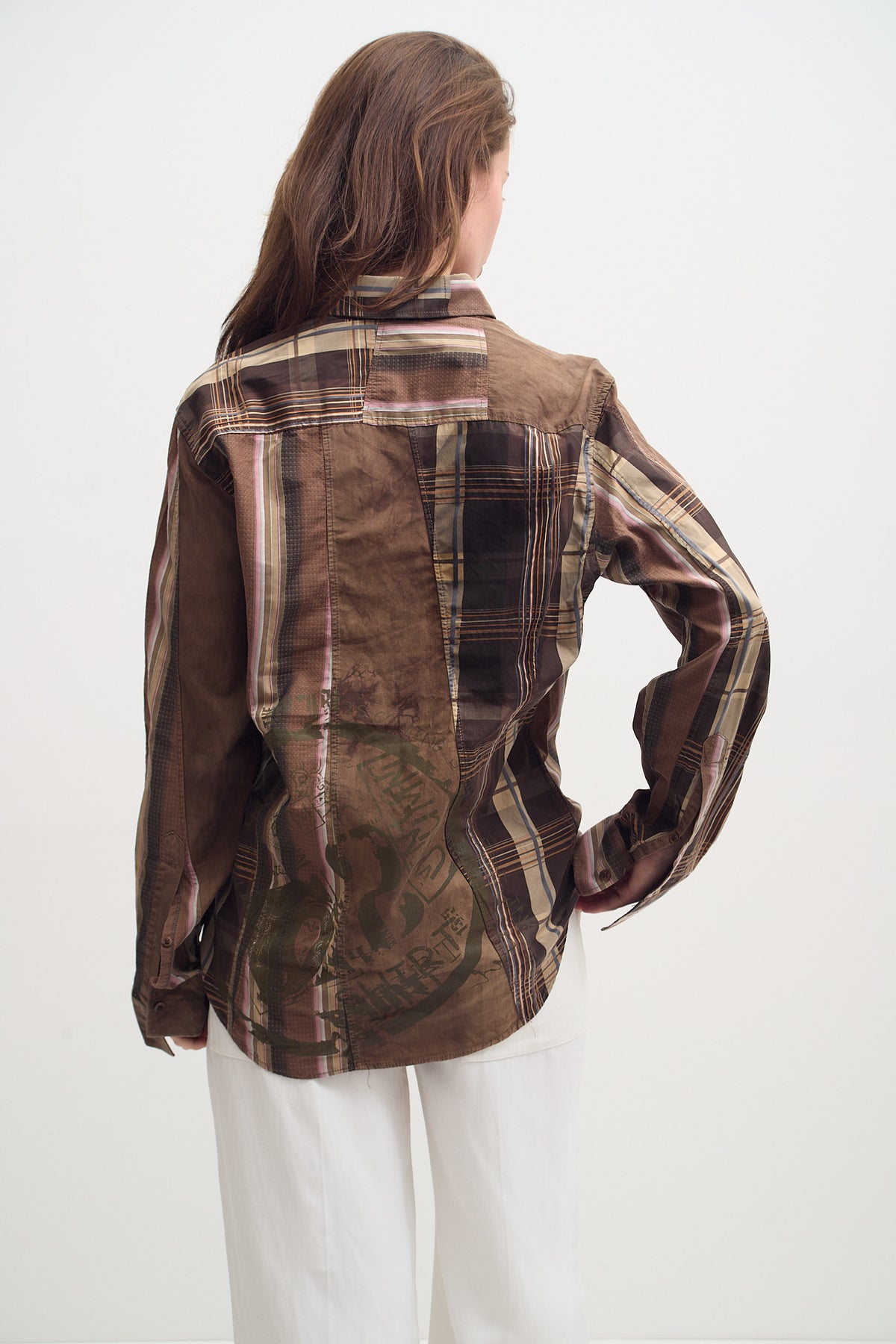 KENZO PATCHWORK SHIRT (M/L)