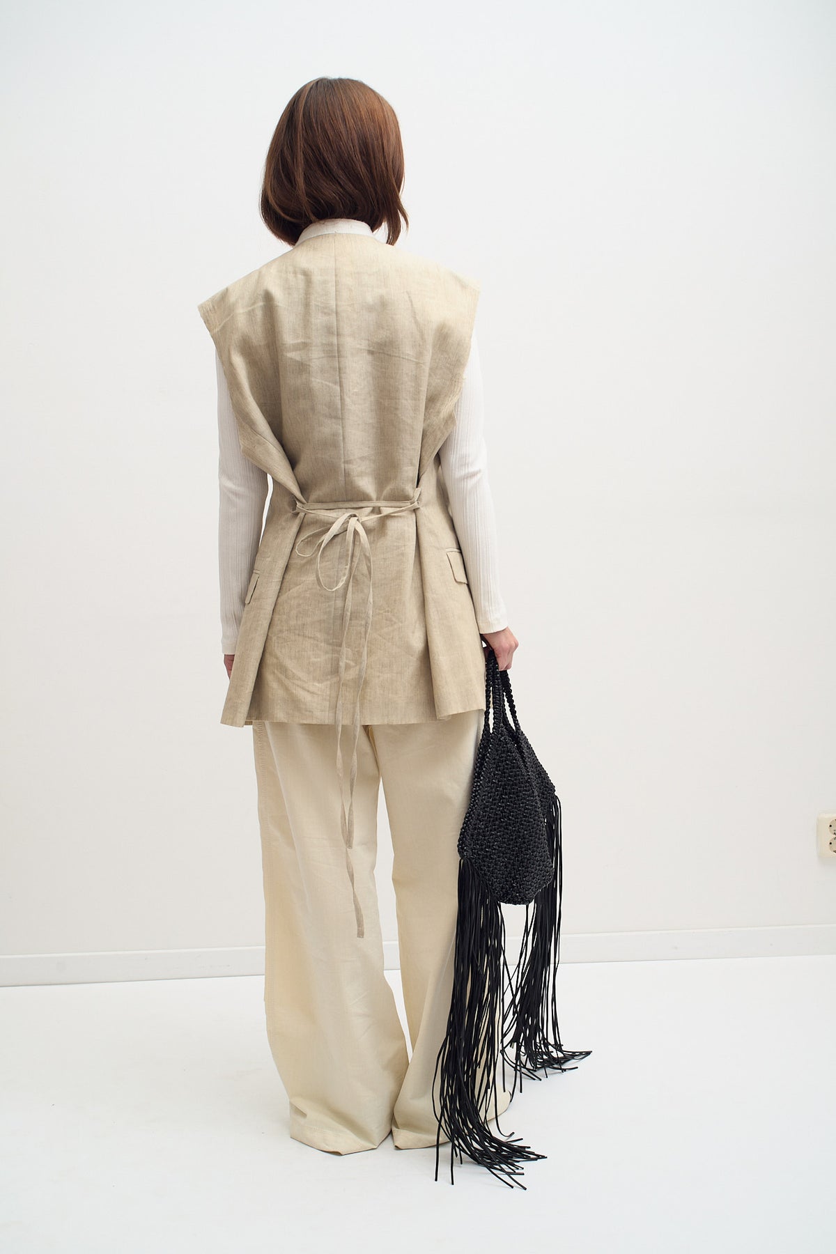 UPCYCLED LINEN VEST (M/L)