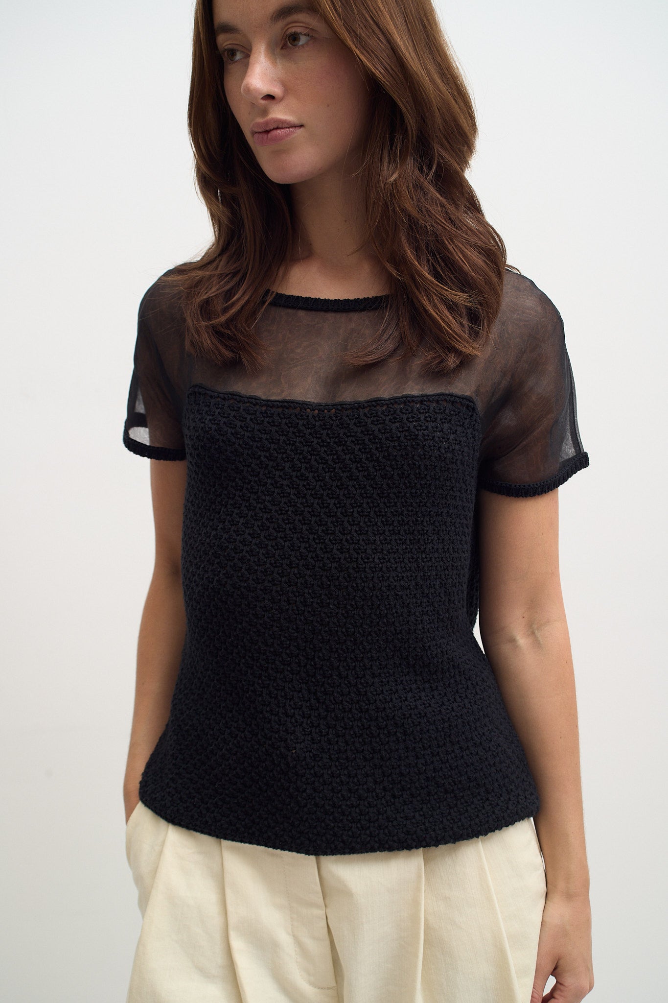 THE SHEER CROCHET TOP (S/M)