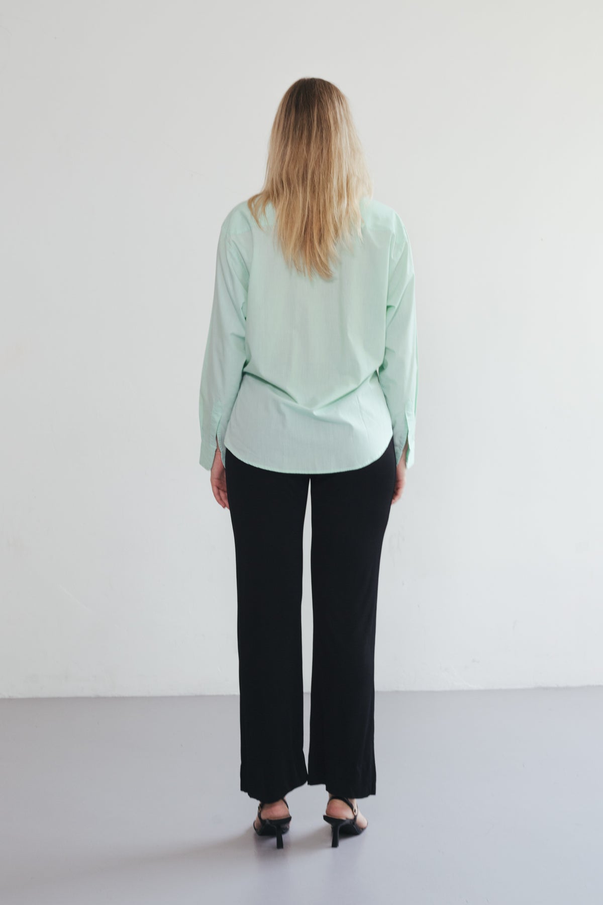 UPCYCLED WRAP SHIRT MINT GREEN (M/L)