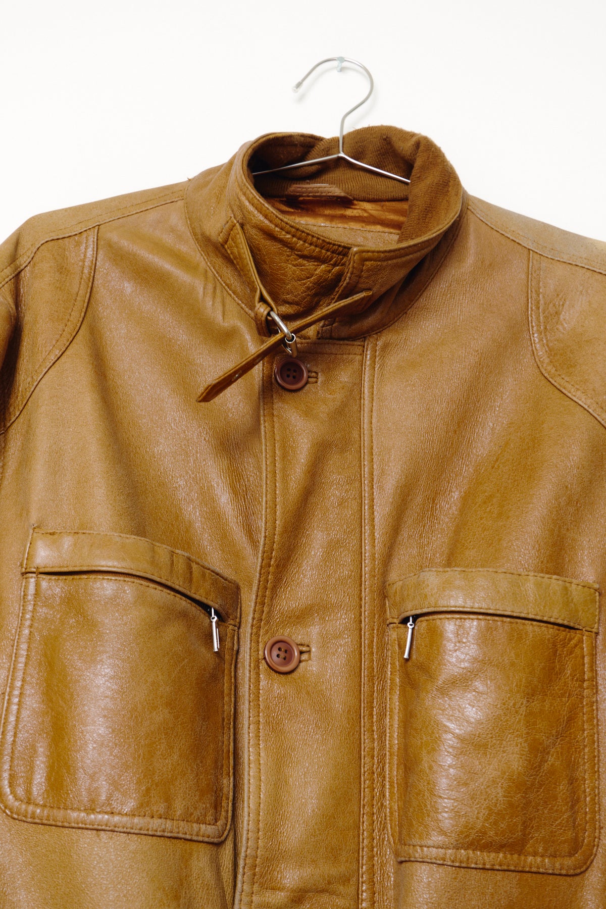 THE RUGGED LEATHER JACKET (S/M)