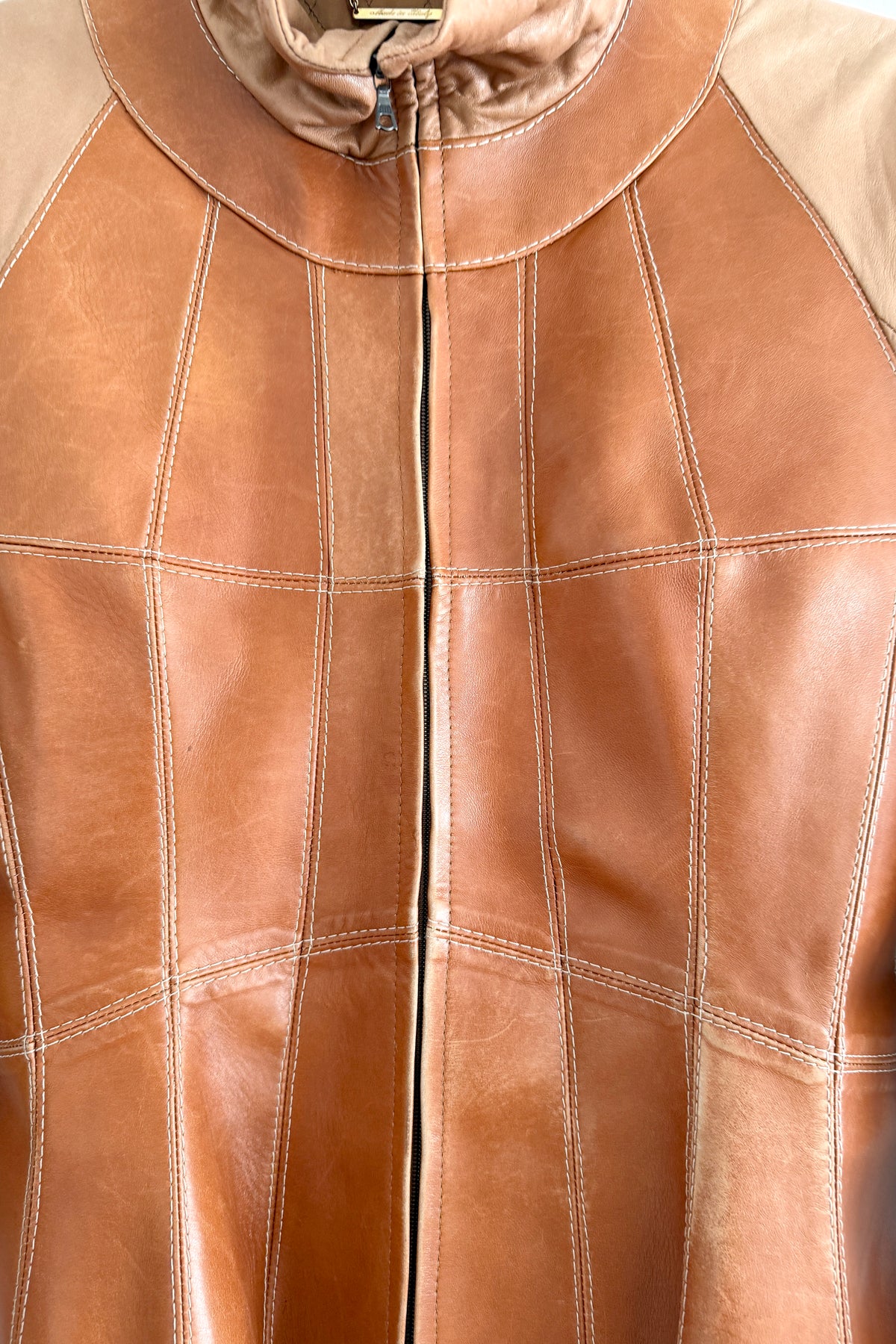 JAPAN2_THE CAMEL LEATHER JACKET (S/M) - ENSO Vintage