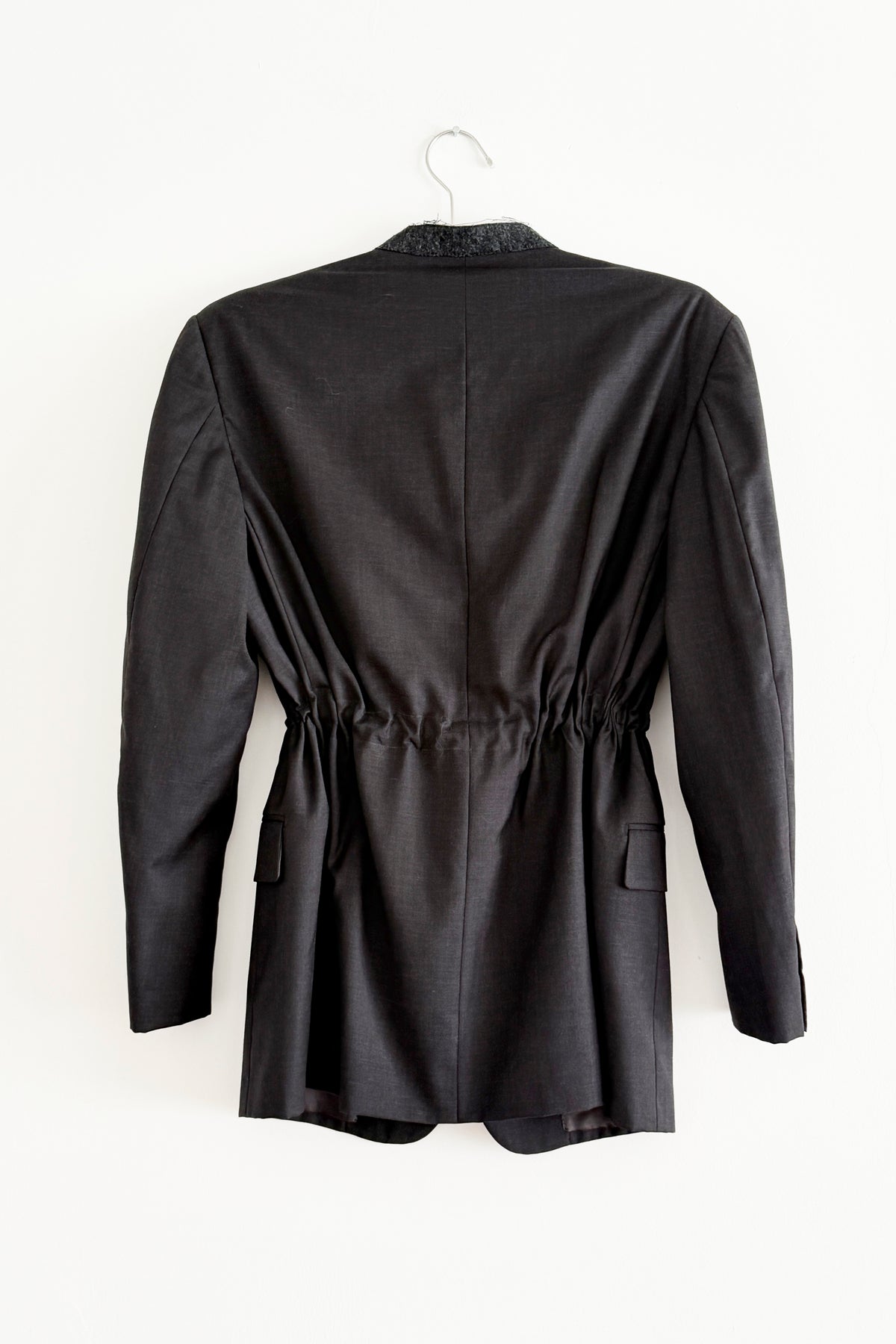 UPCYCLED SMOCK BLAZER DARK GREY (M/L) - ENSO Vintage