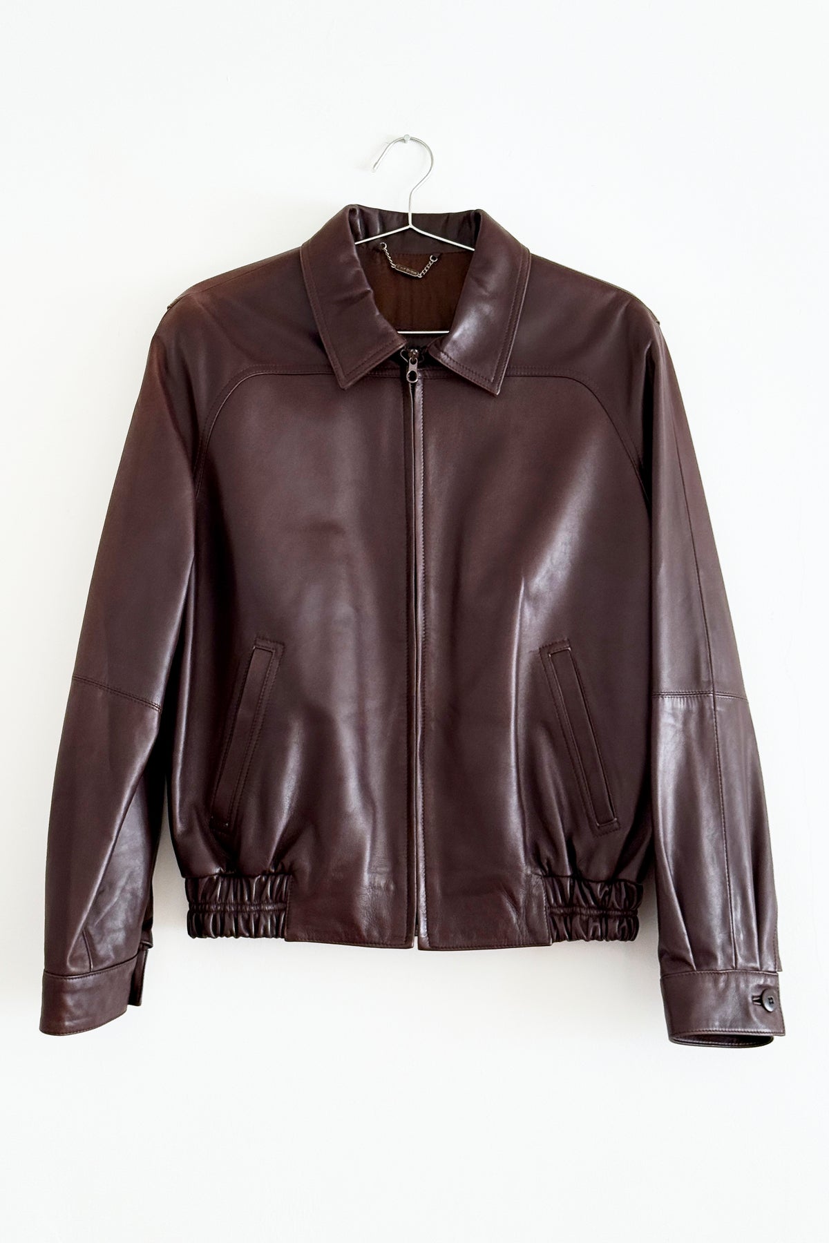 THE BROWN LEATHER BOMBER (S/M) - ENSO Vintage