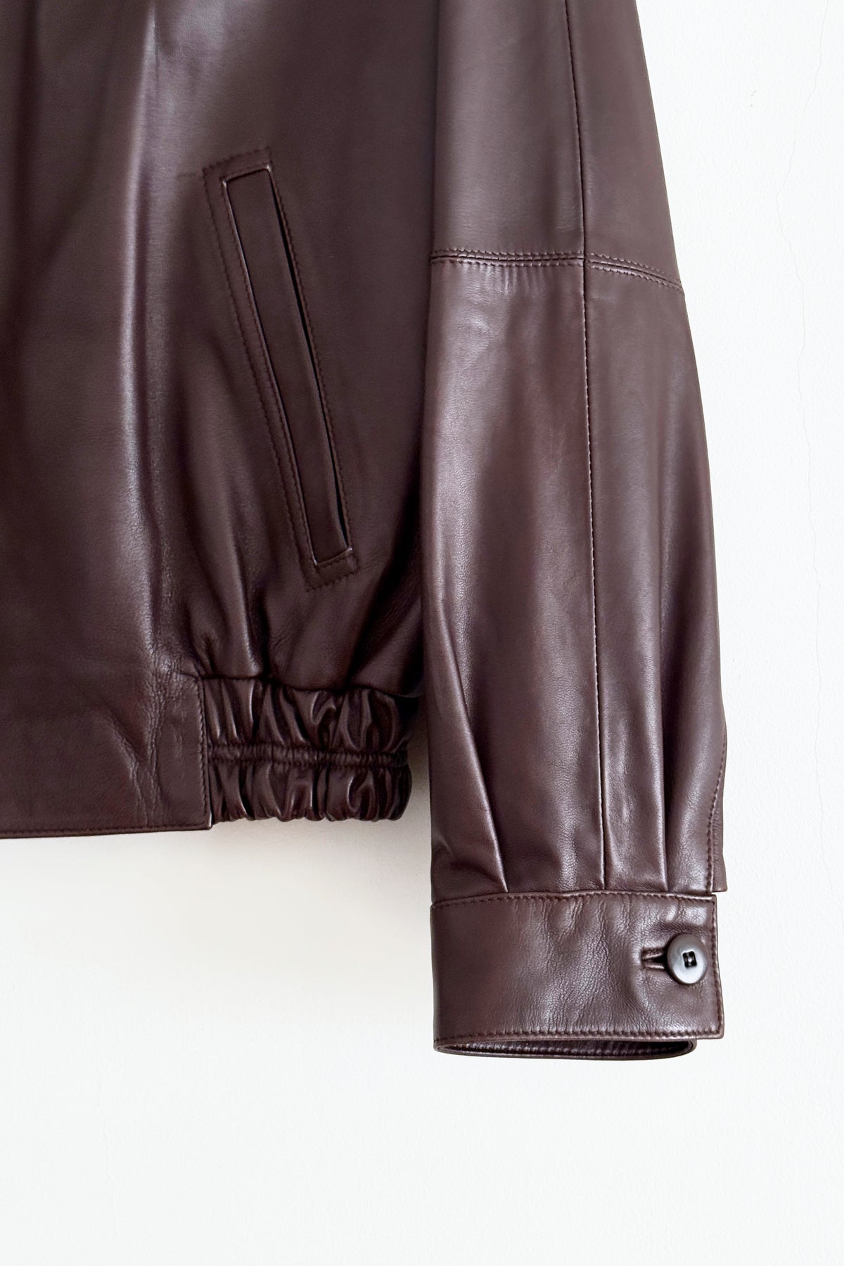 THE BROWN LEATHER BOMBER (S/M) - ENSO Vintage