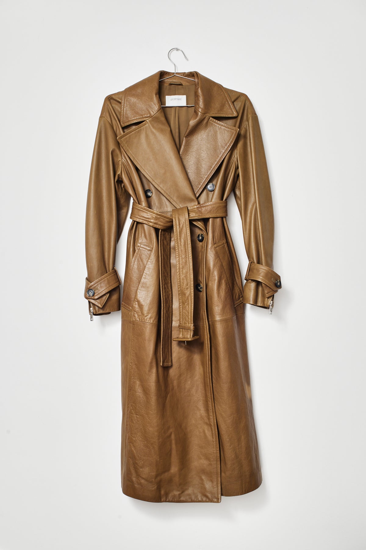 SPORTMAX LAMB LEATHER COAT (S/M)