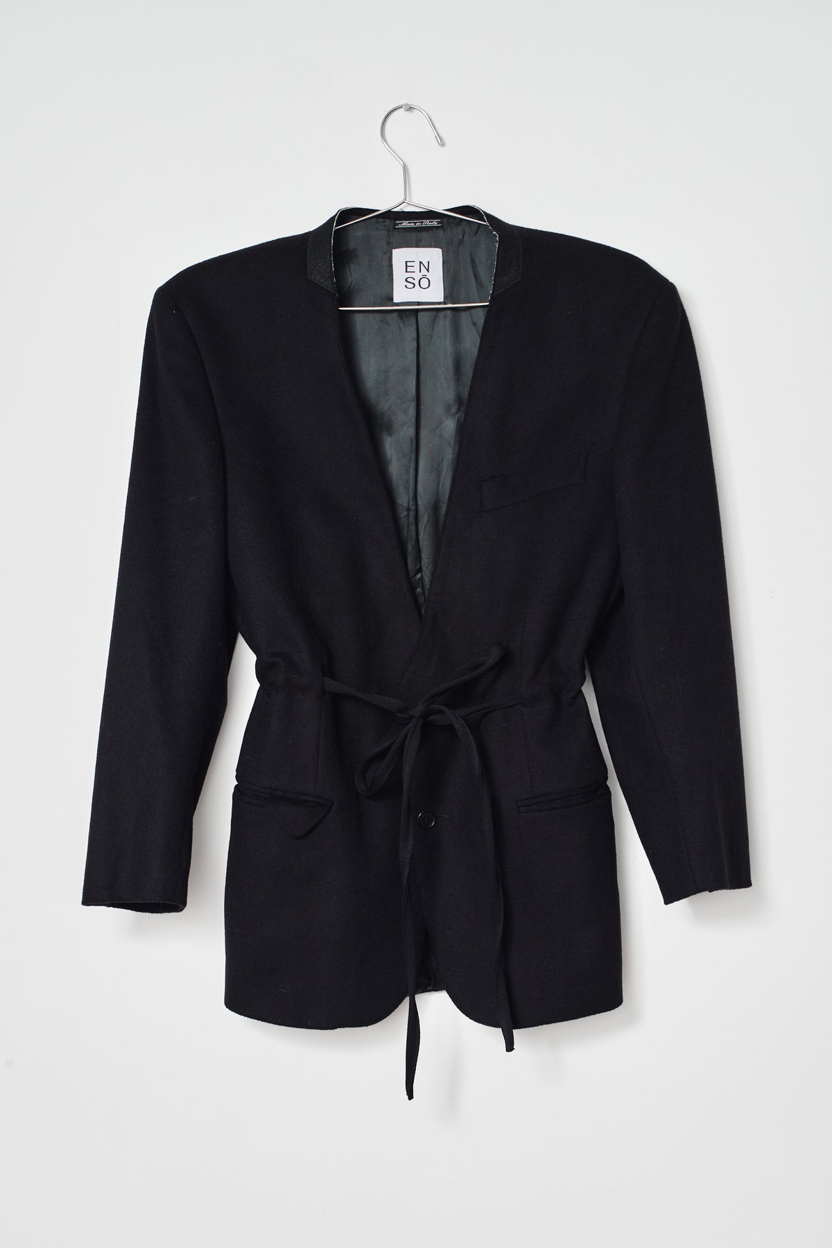 UPCYCLED SMOCK BLAZER BLACK (M/L)