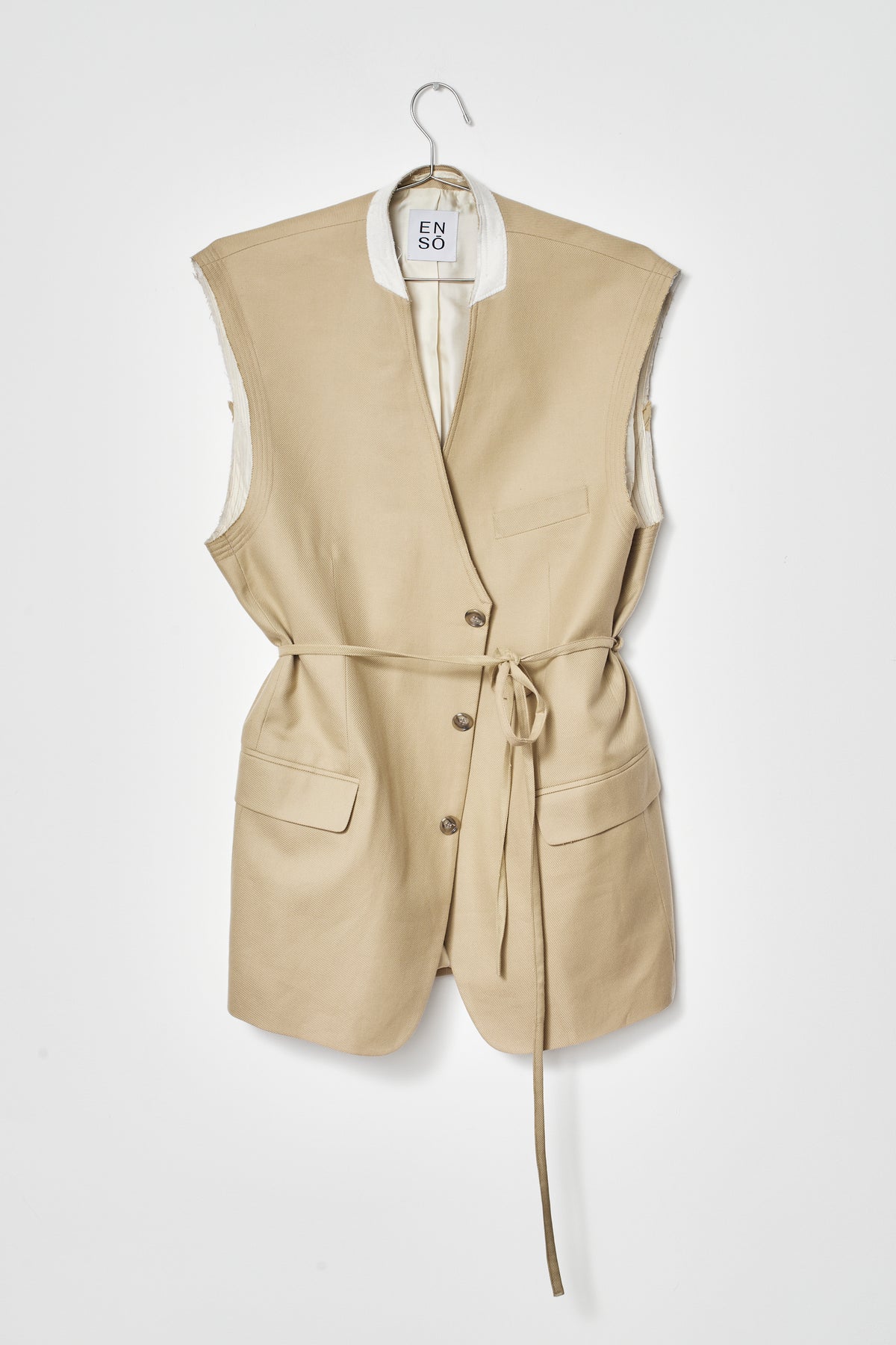 UPCYCLED VEST BEIGE (M/L)