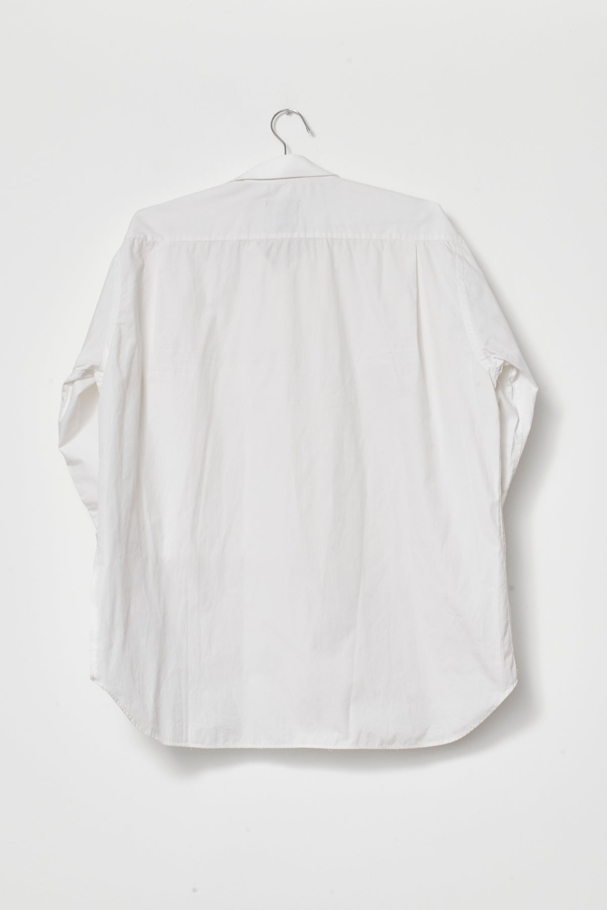 UPCYCLED WRAP SHIRT WITH CUFFS WHITE (M/L)