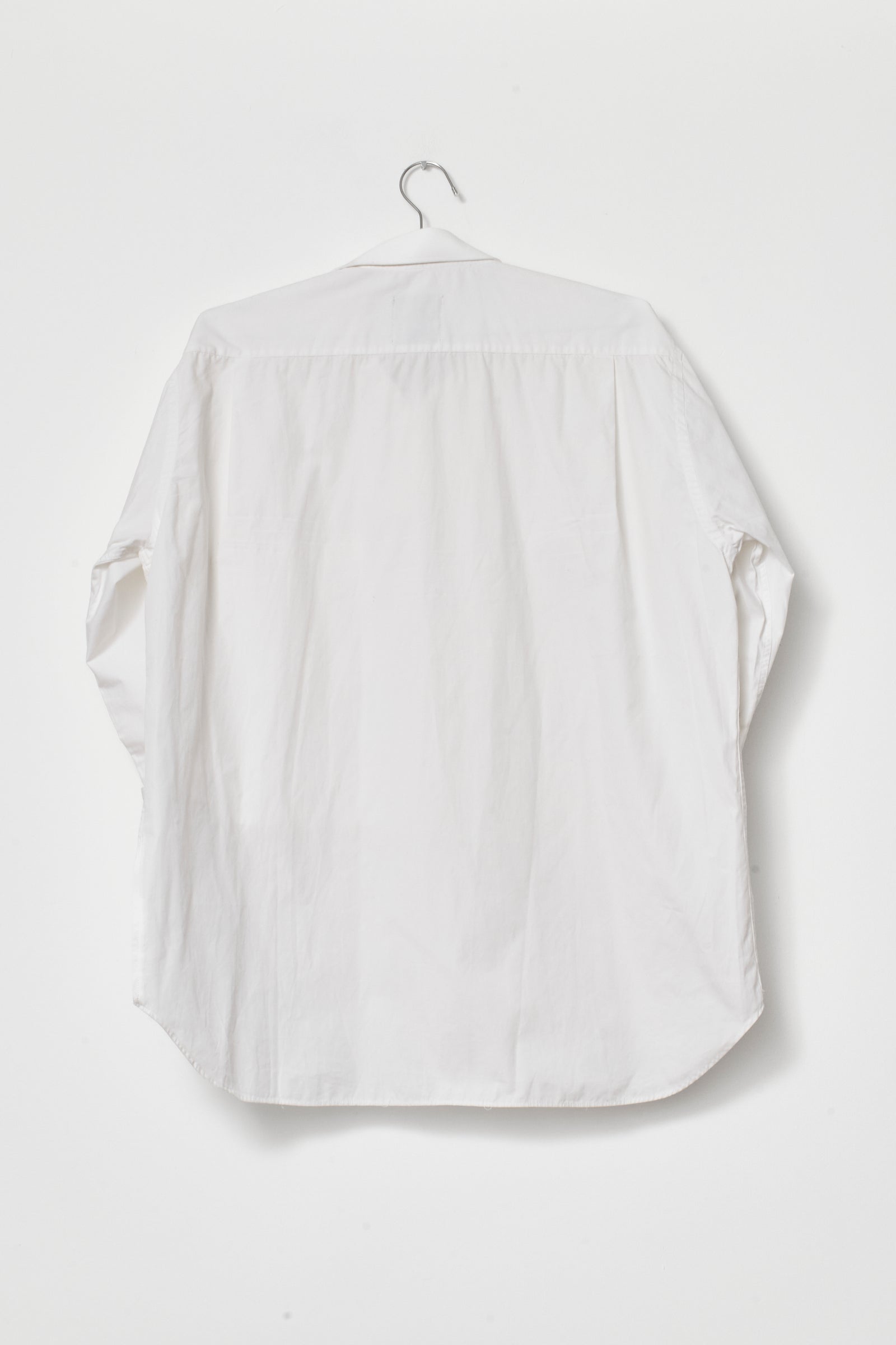 UPCYCLED WRAP SHIRT WITH CUFFS WHITE (M/L)