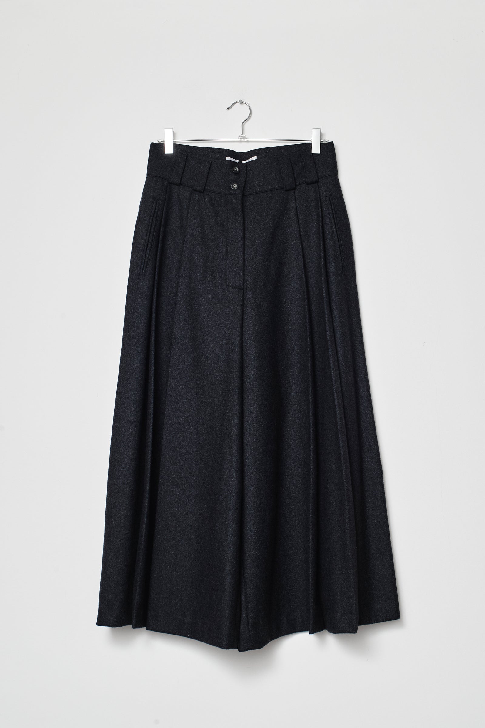 THE WIDE LEG WOOL PANT (36/38)