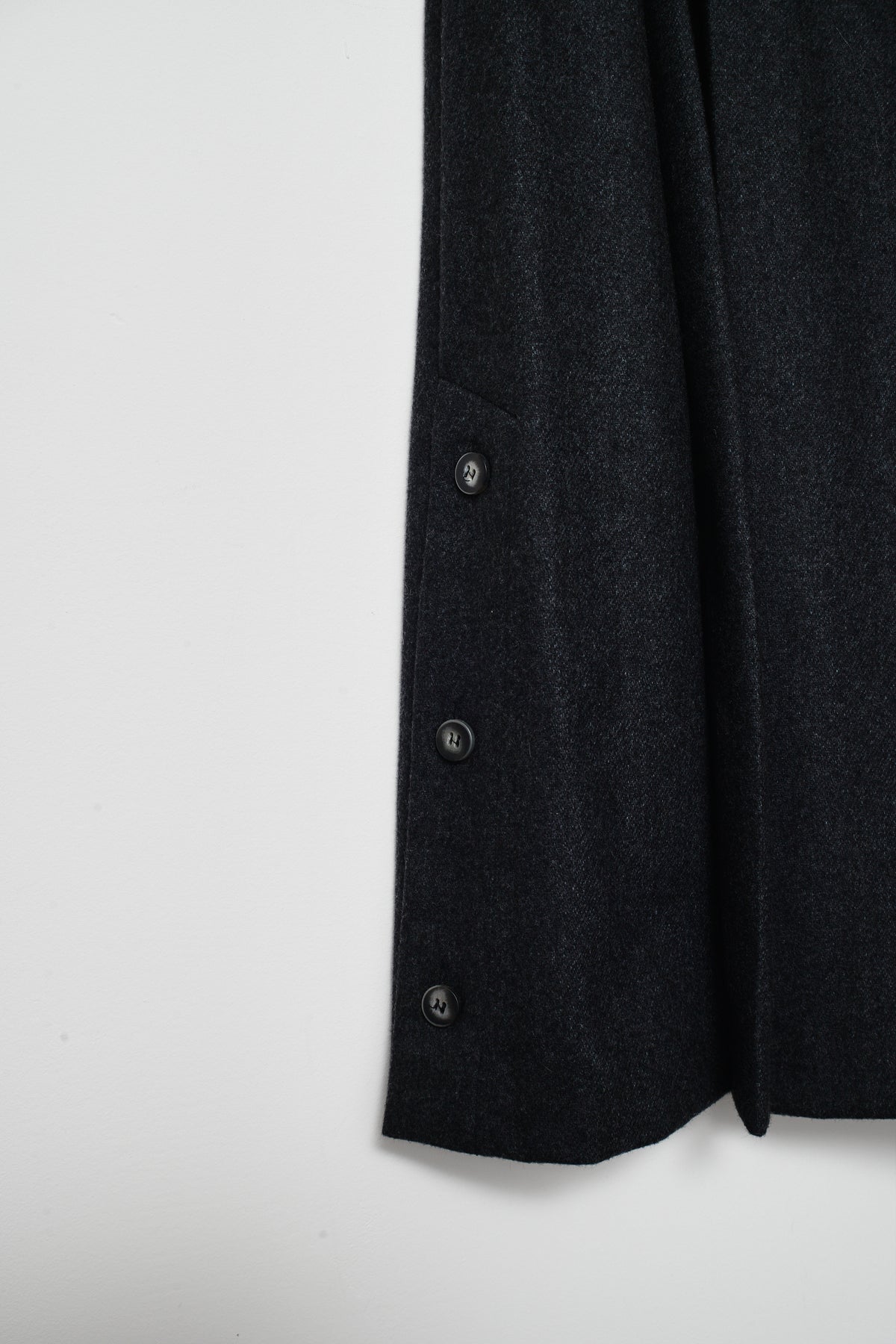 THE WIDE LEG WOOL PANT (36/38)