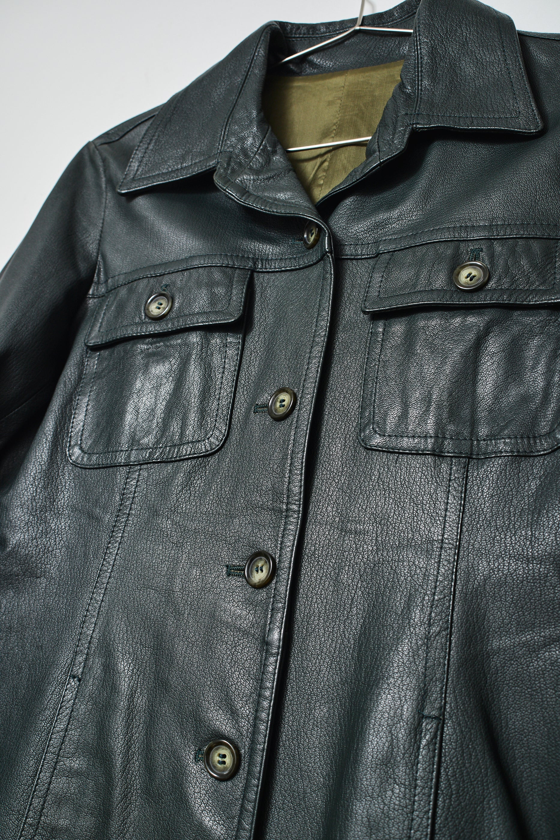 THE EMERALD LEATHER JACKET (S/M)