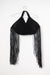 THE BLACK WOVEN FRINGE BAG