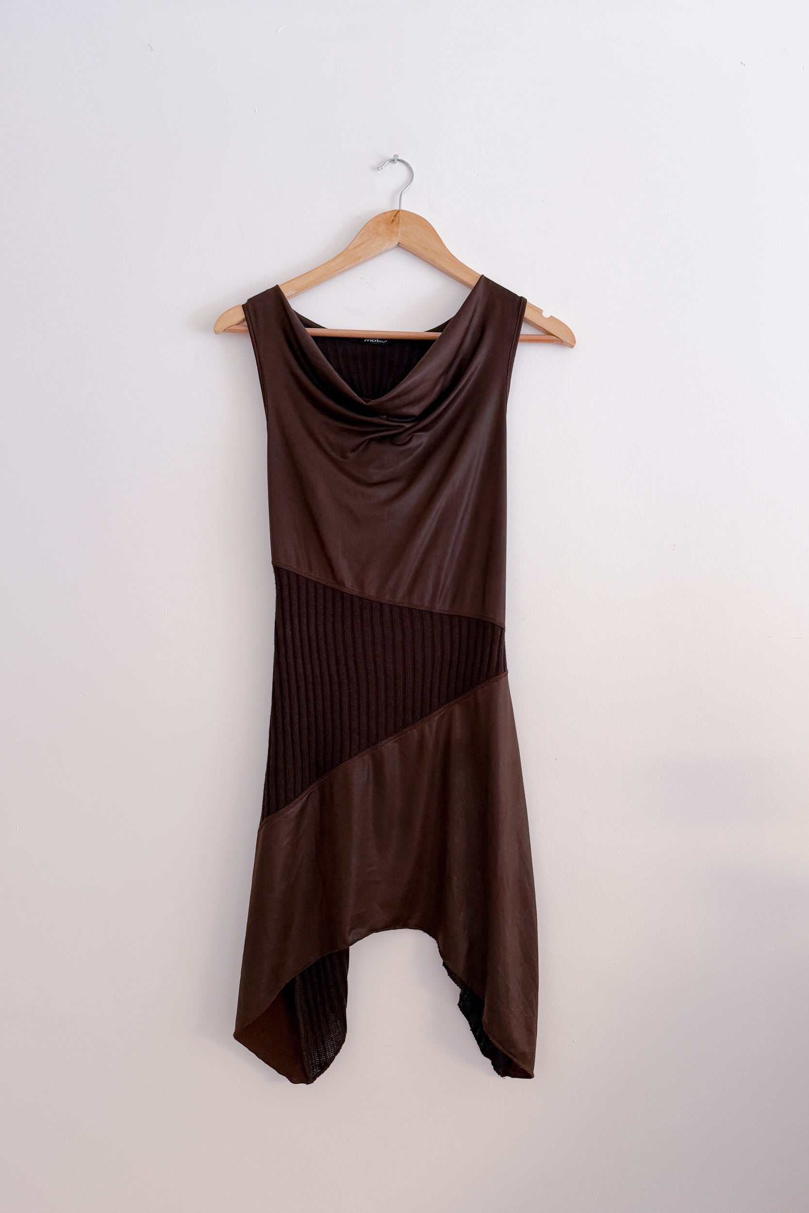THE BROWN KNIT DRESS (XS/S)
