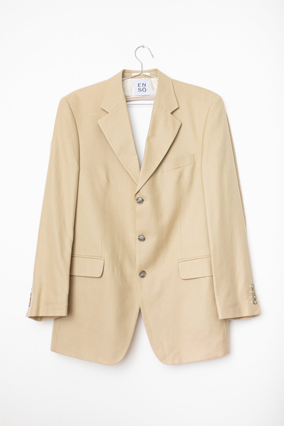 UPCYCLED OPEN BACK BLAZER BEIGE (M/L)