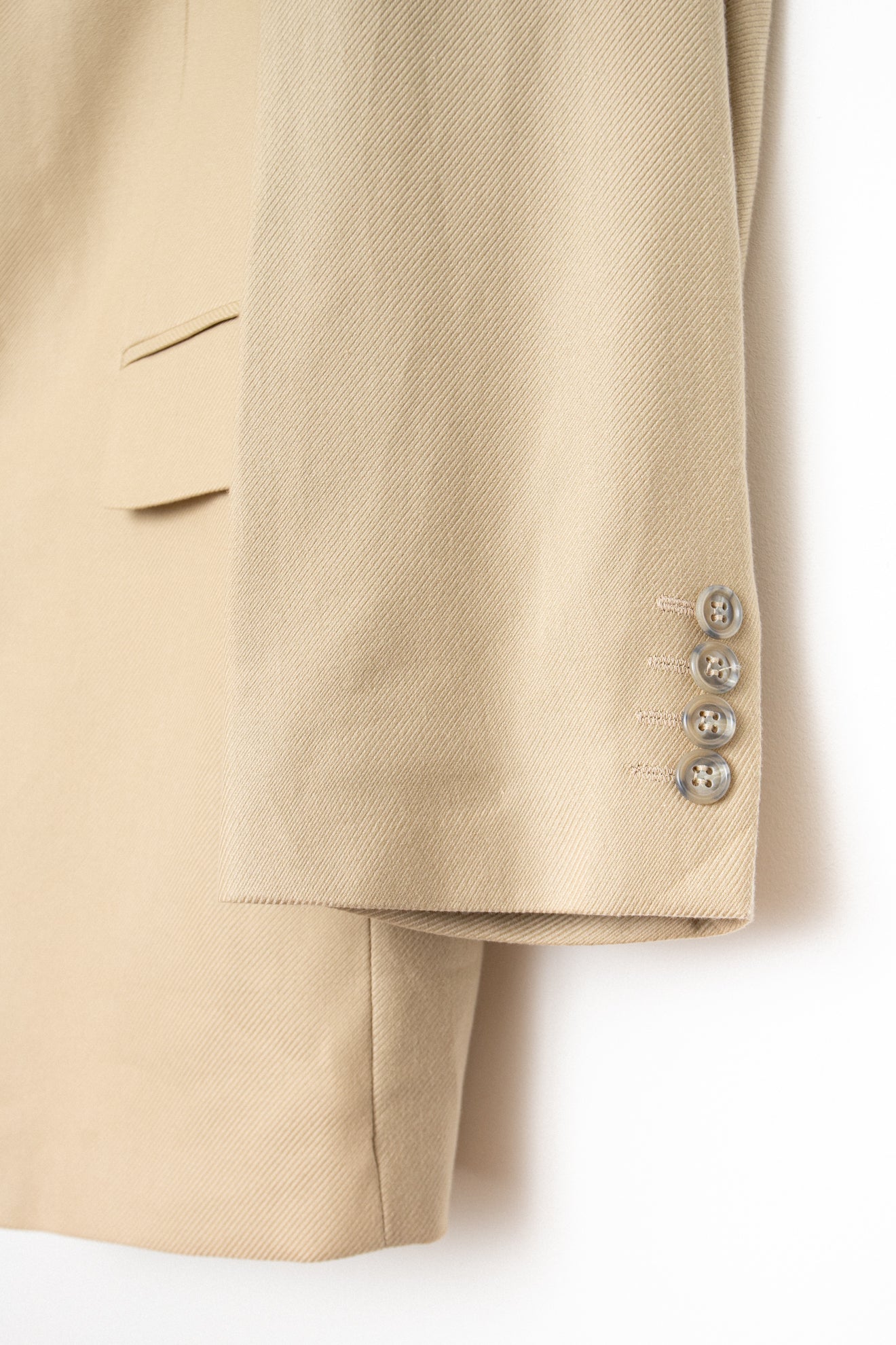 UPCYCLED OPEN BACK BLAZER BEIGE (M/L)