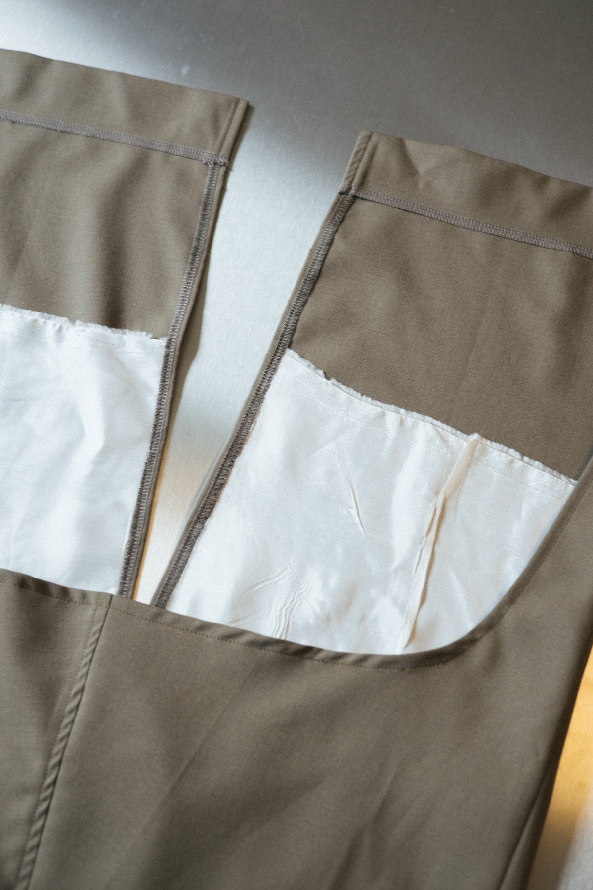 UPCYCLED SKIRT CARGO GREEN (36/38)