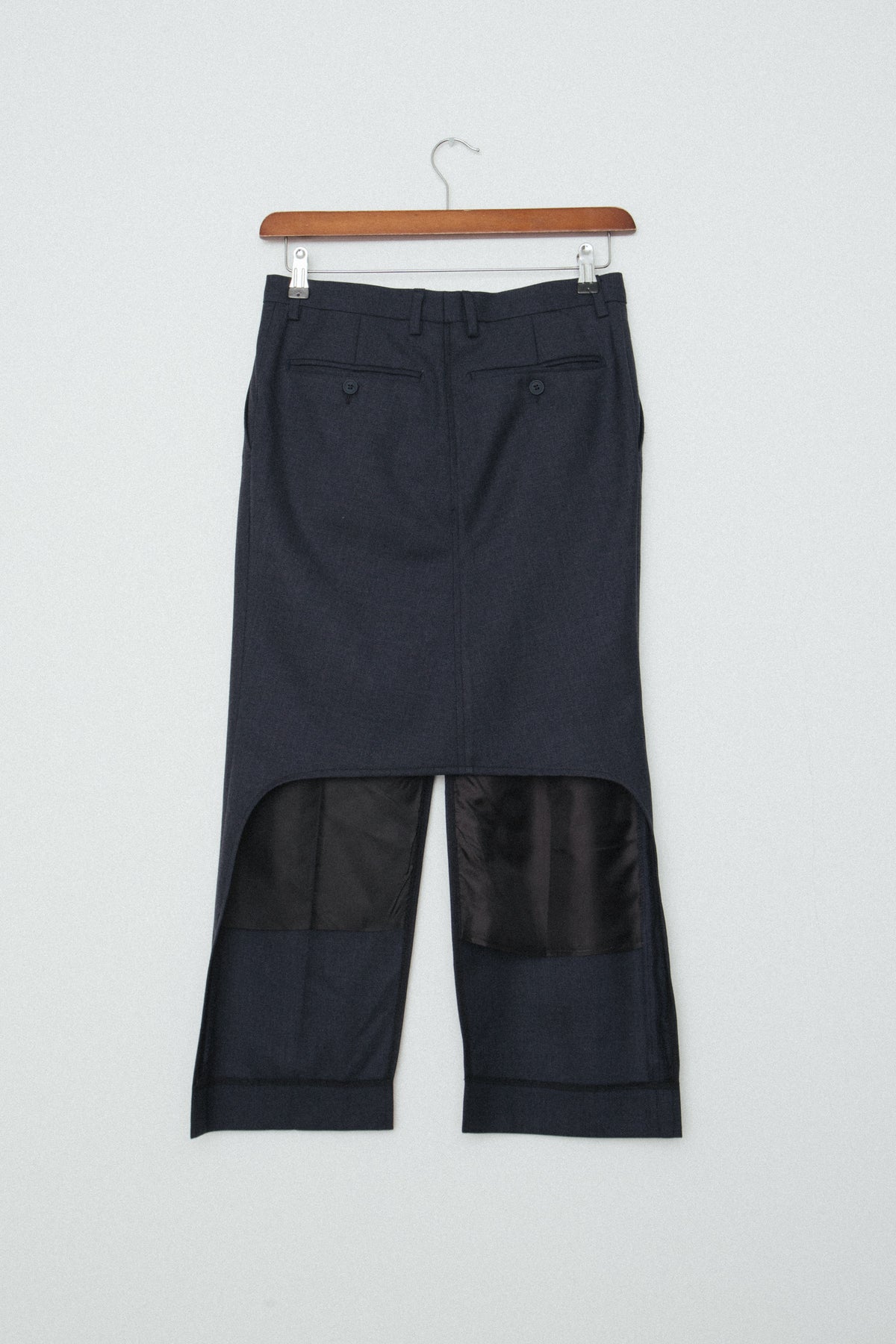 UPCYCLED SKIRT NAVY MELANGE (36/38)