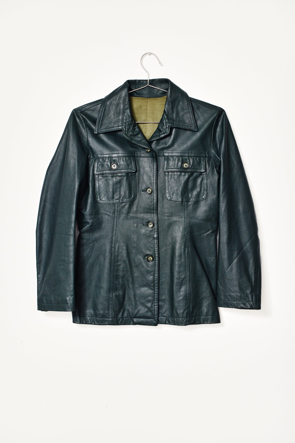 THE EMERALD LEATHER JACKET (S/M)