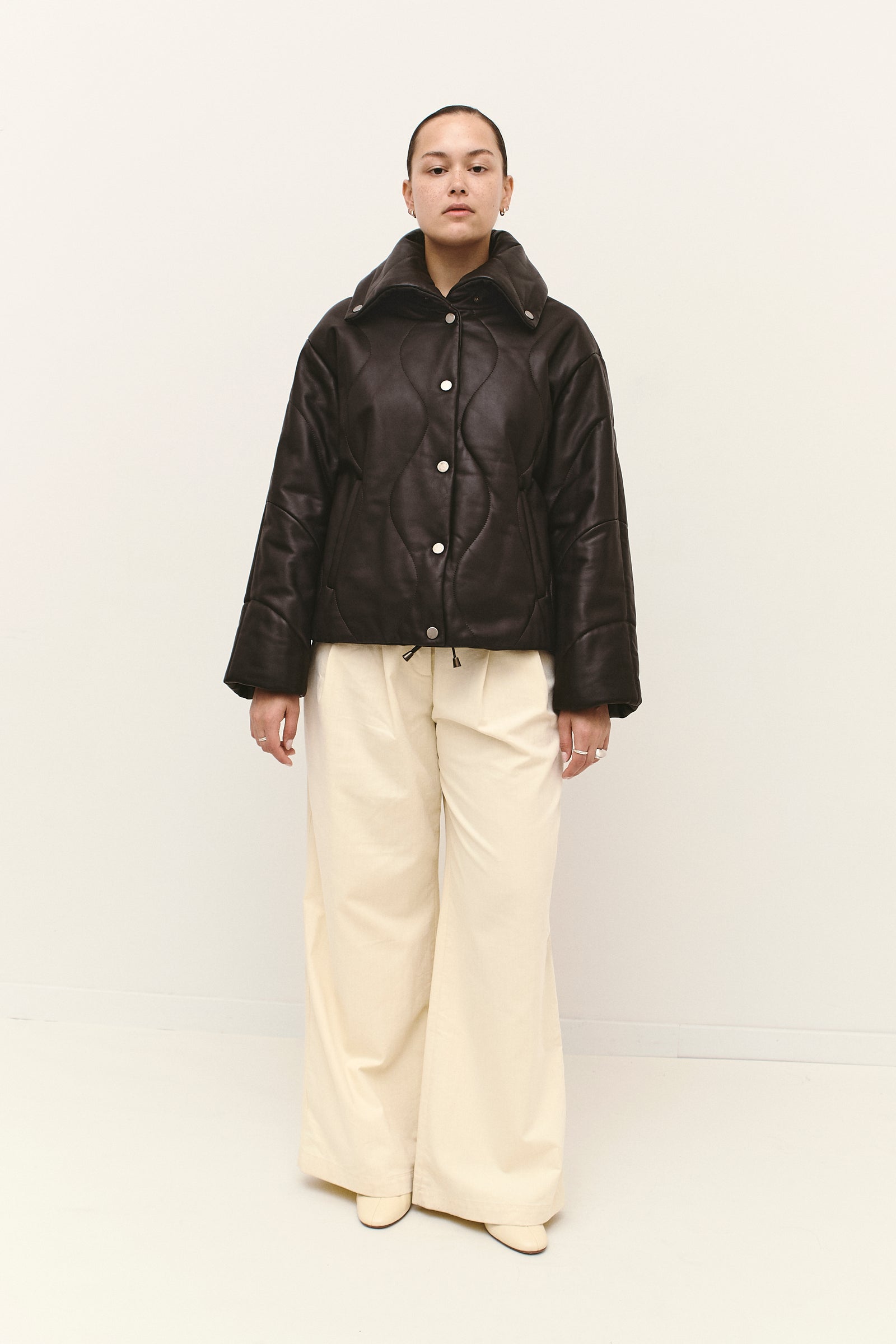 THE SOFT LEATHER BOMBER (S/M)