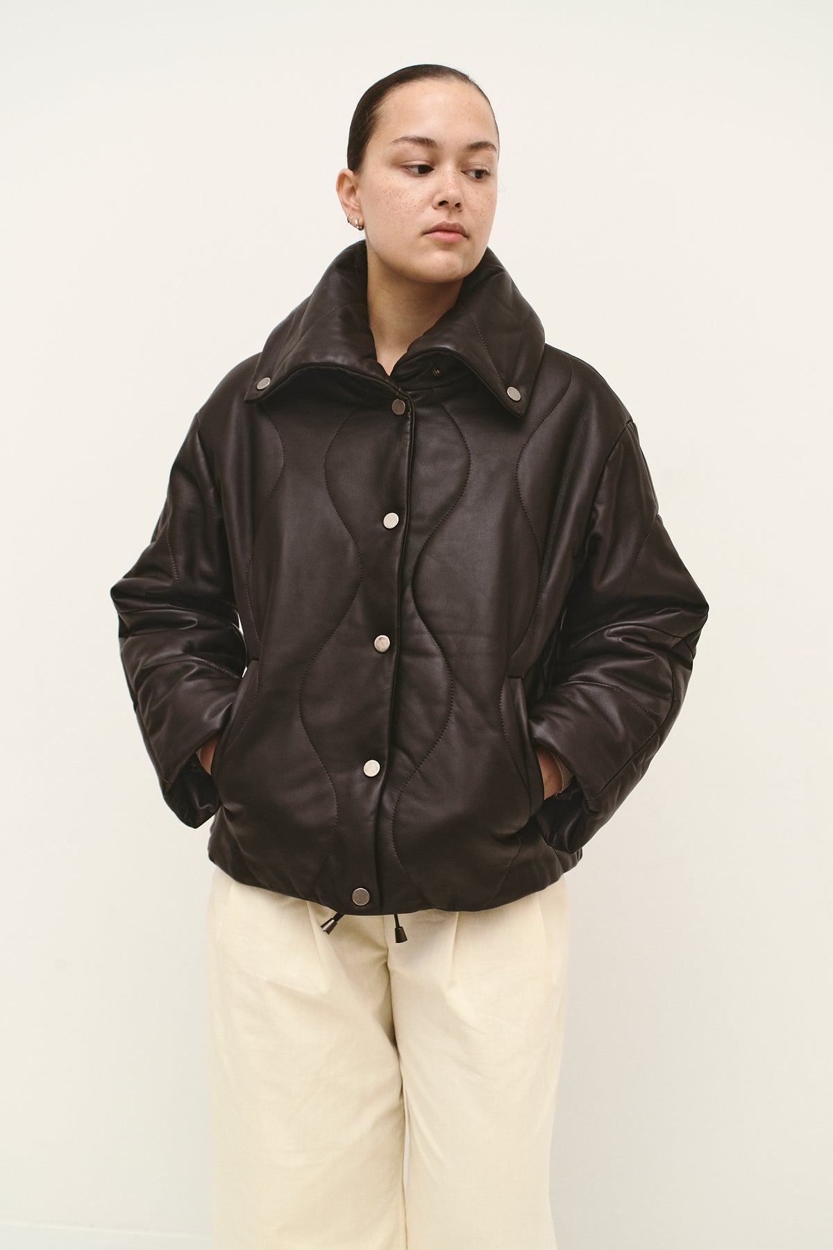 THE SOFT LEATHER BOMBER (S/M)