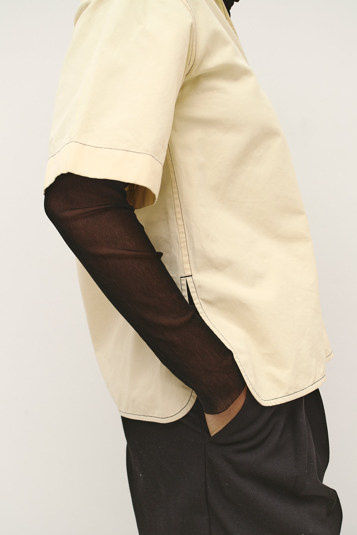 JIL SANDER BUTTER-YELLOW TOP (S/M)