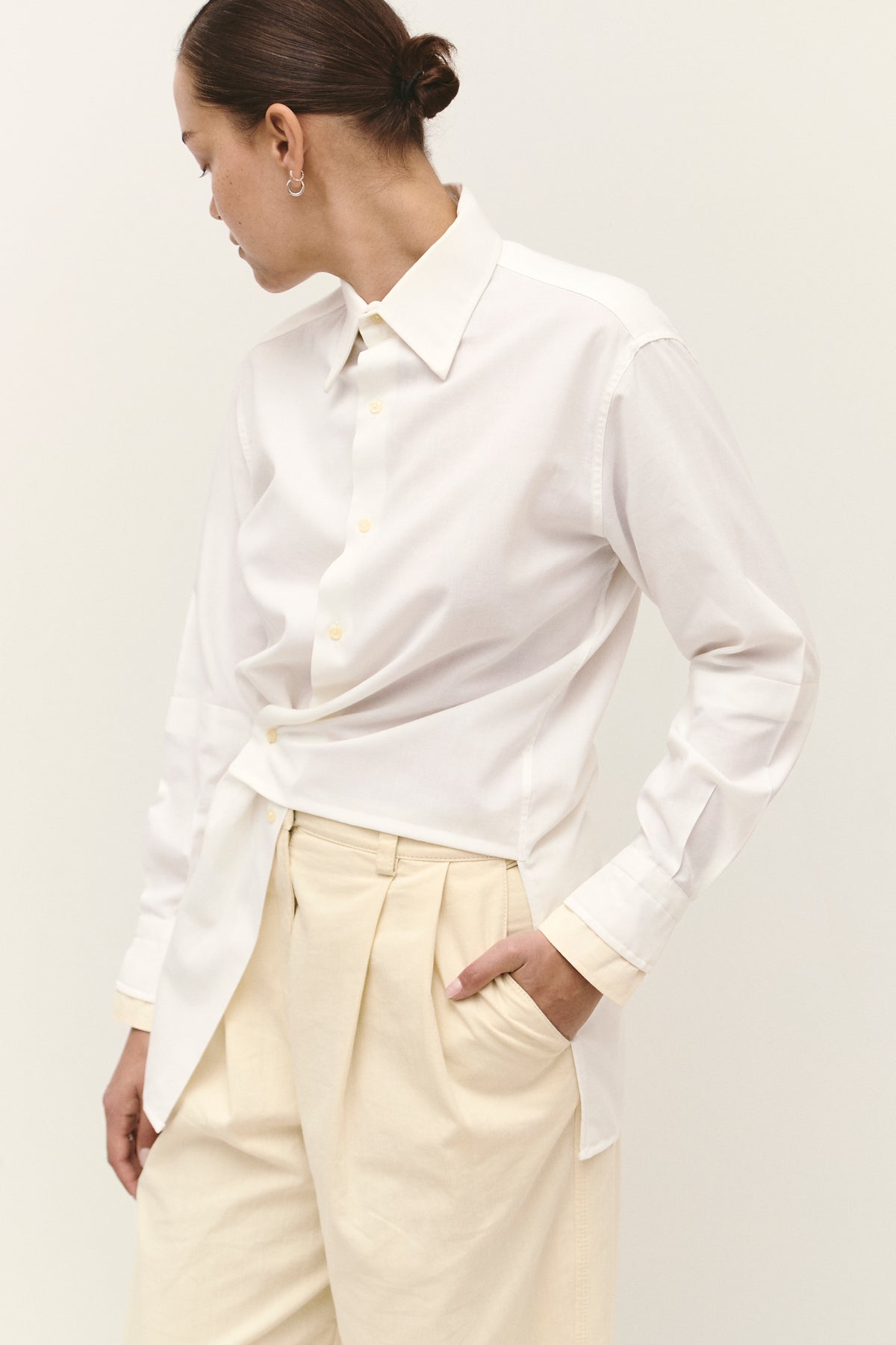 UPCYCLED DOUBLE WRAP - WHITE (M/L)