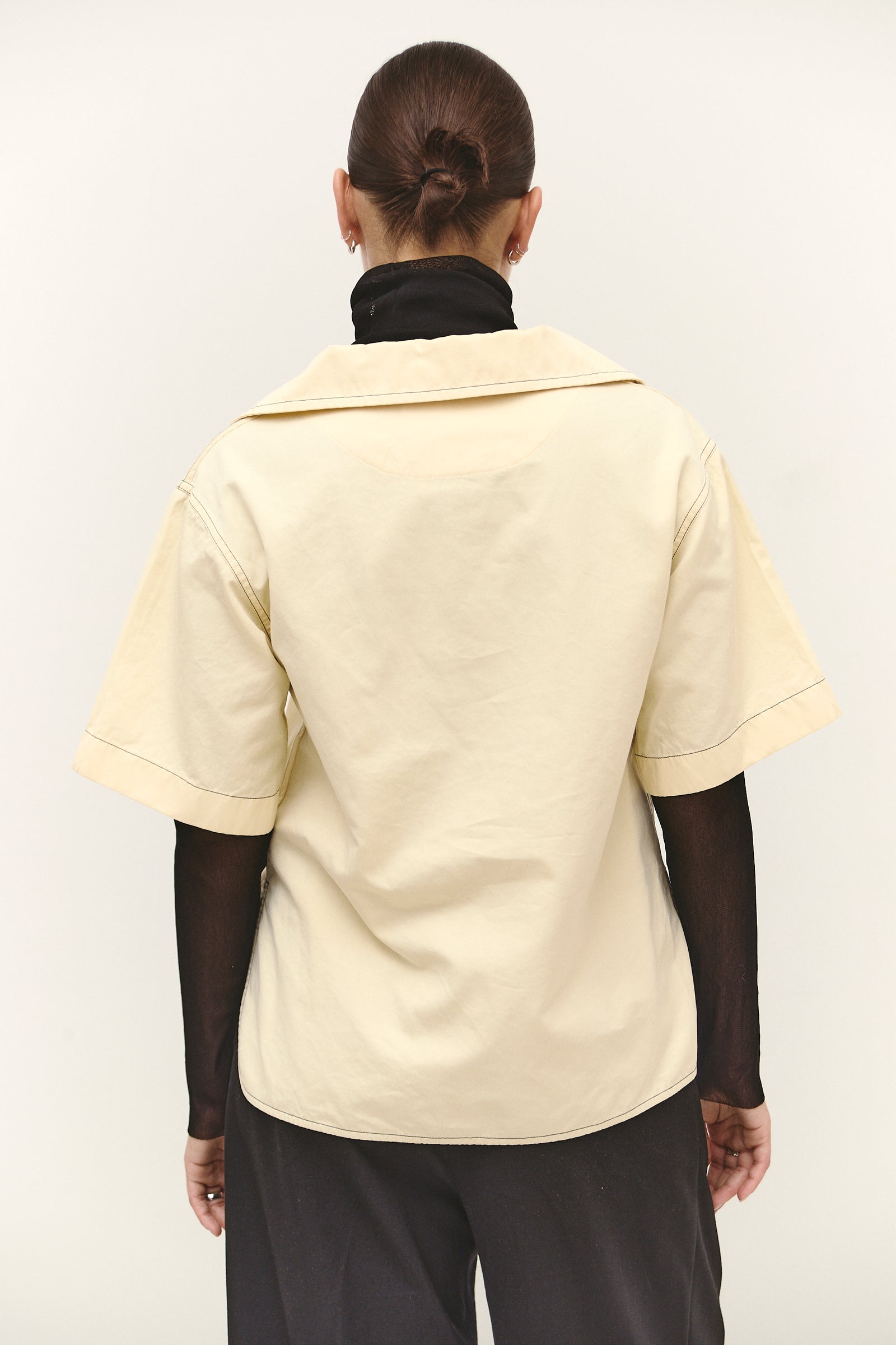 JIL SANDER BUTTER-YELLOW TOP (S/M)