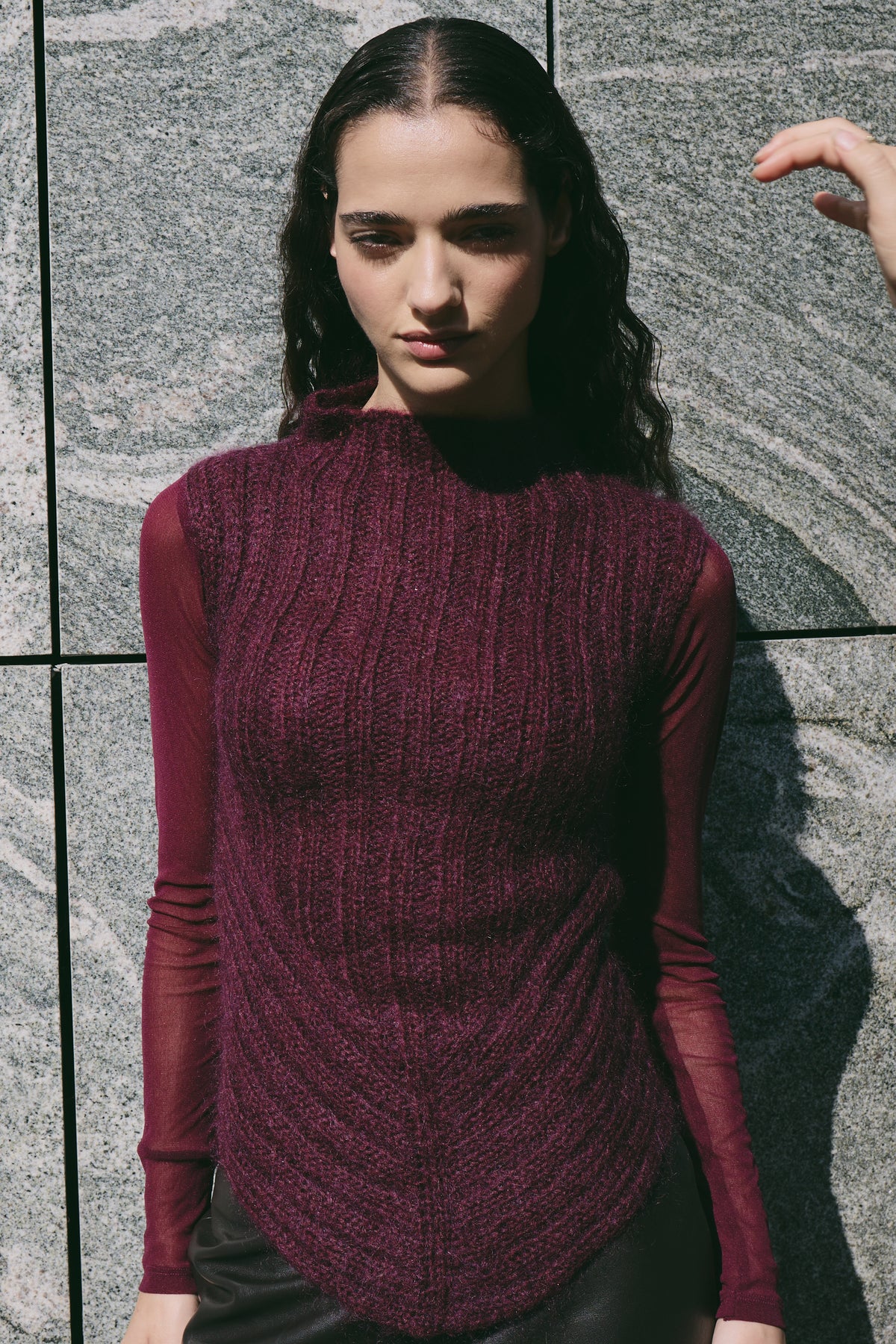 THE MOHAIR SHEER TOP (XS/S)